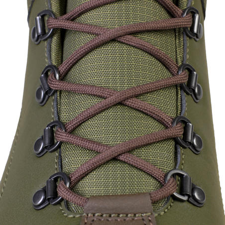 Теплі черевики для полювання Land 100 - Зелені