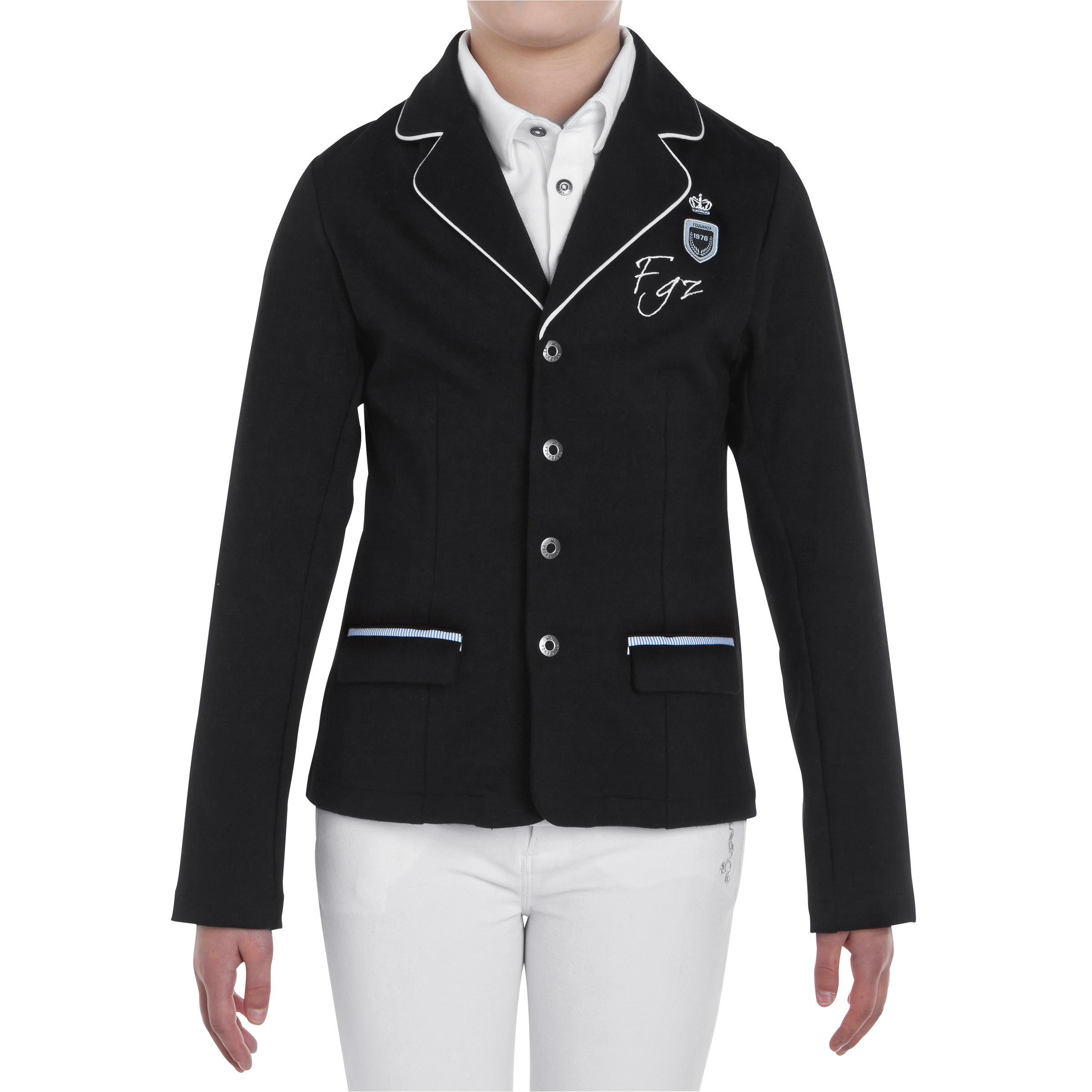 Paddock Children's Horse Riding Show Jacket - Black 2/16