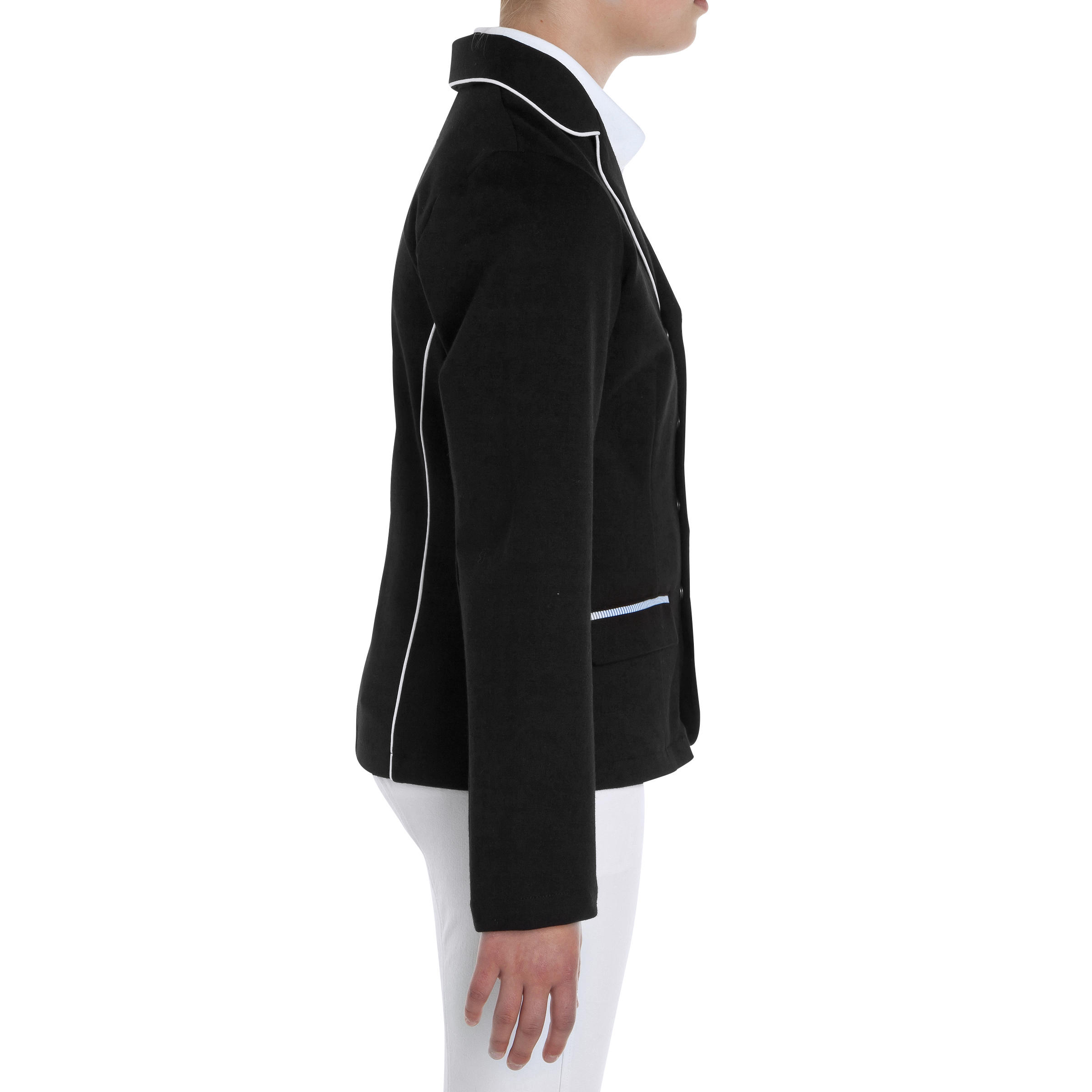 Paddock Children's Horse Riding Show Jacket - Black 3/16
