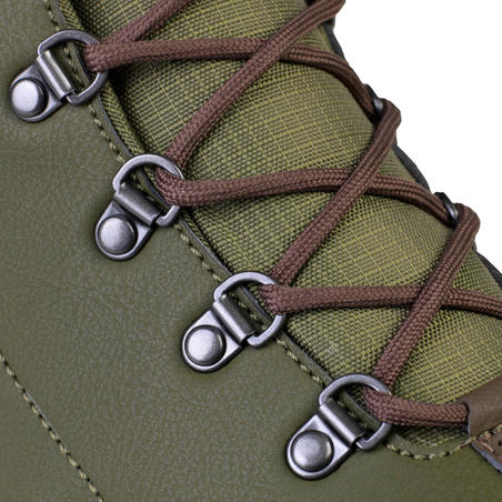 Теплі черевики для полювання Land 100 - Зелені