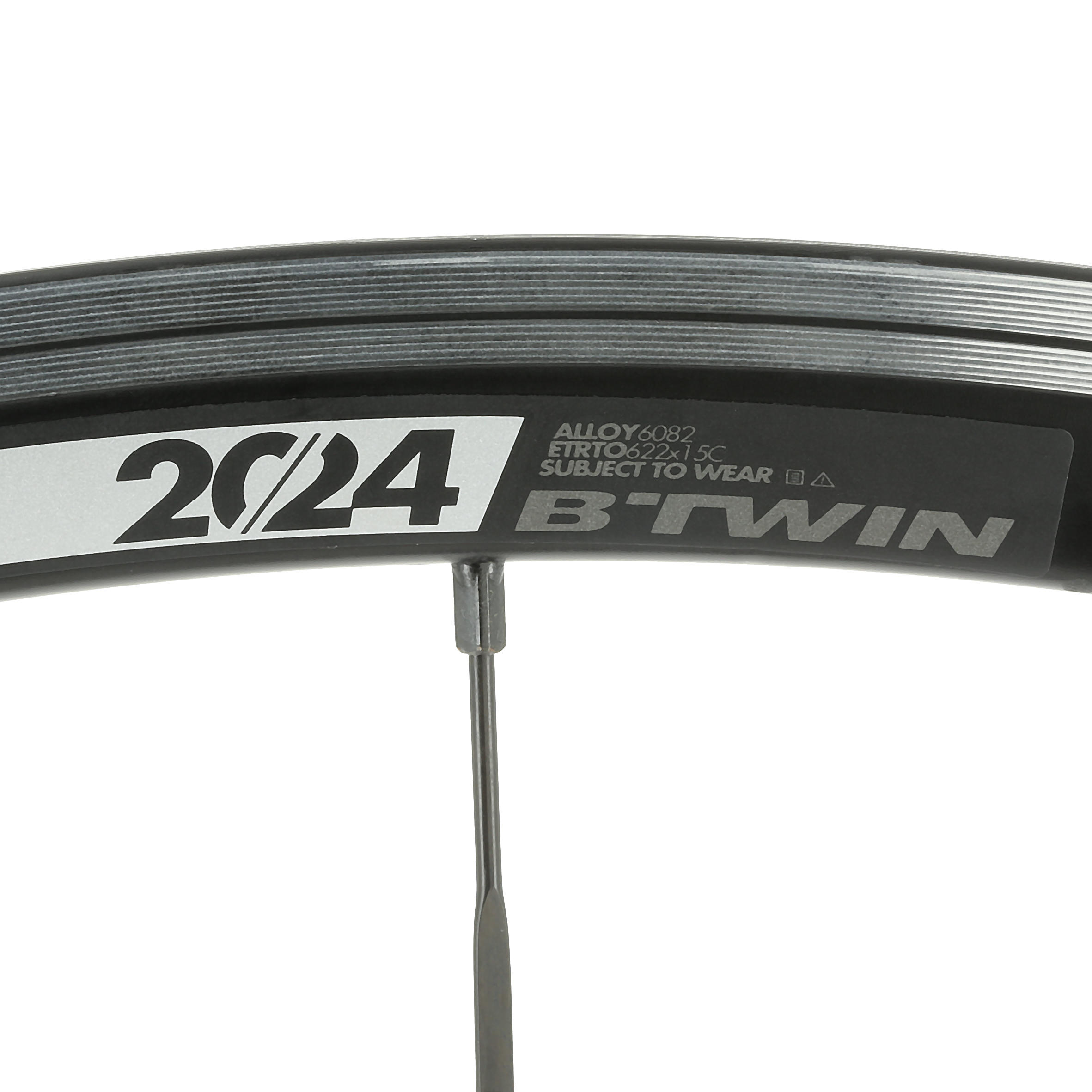 700 Aero Front Road Wheel - Black - BTWIN