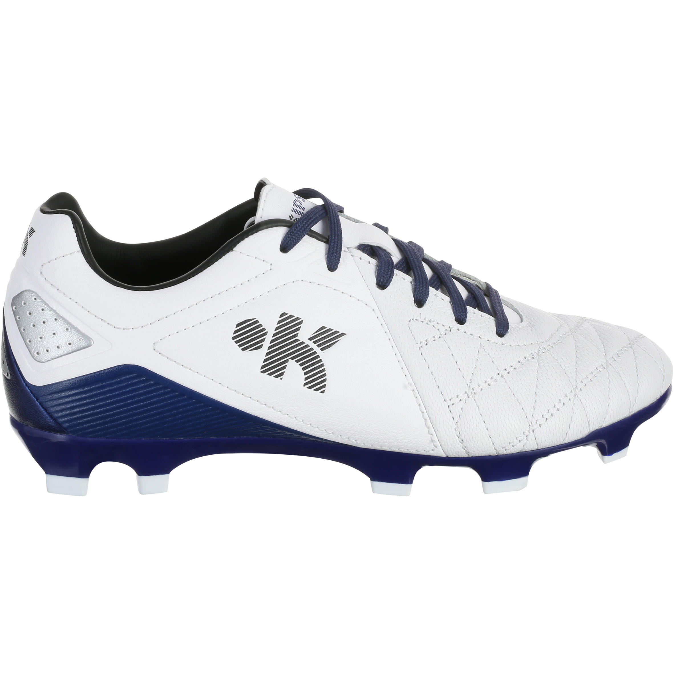 Agility 700 FG Kids Firm Ground Football Boots - White Blue 2/9