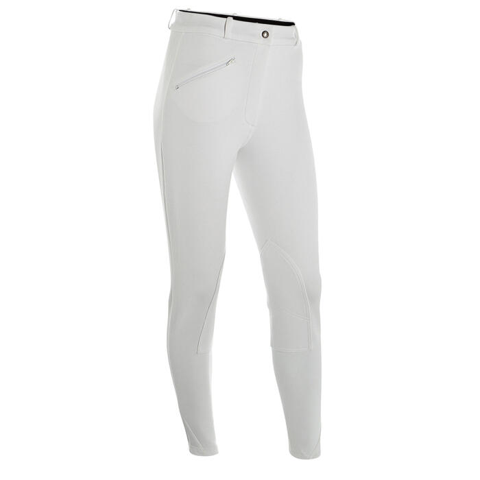 Pantalon de concours équitation femme 100 blanc Fouganza | Decathlon