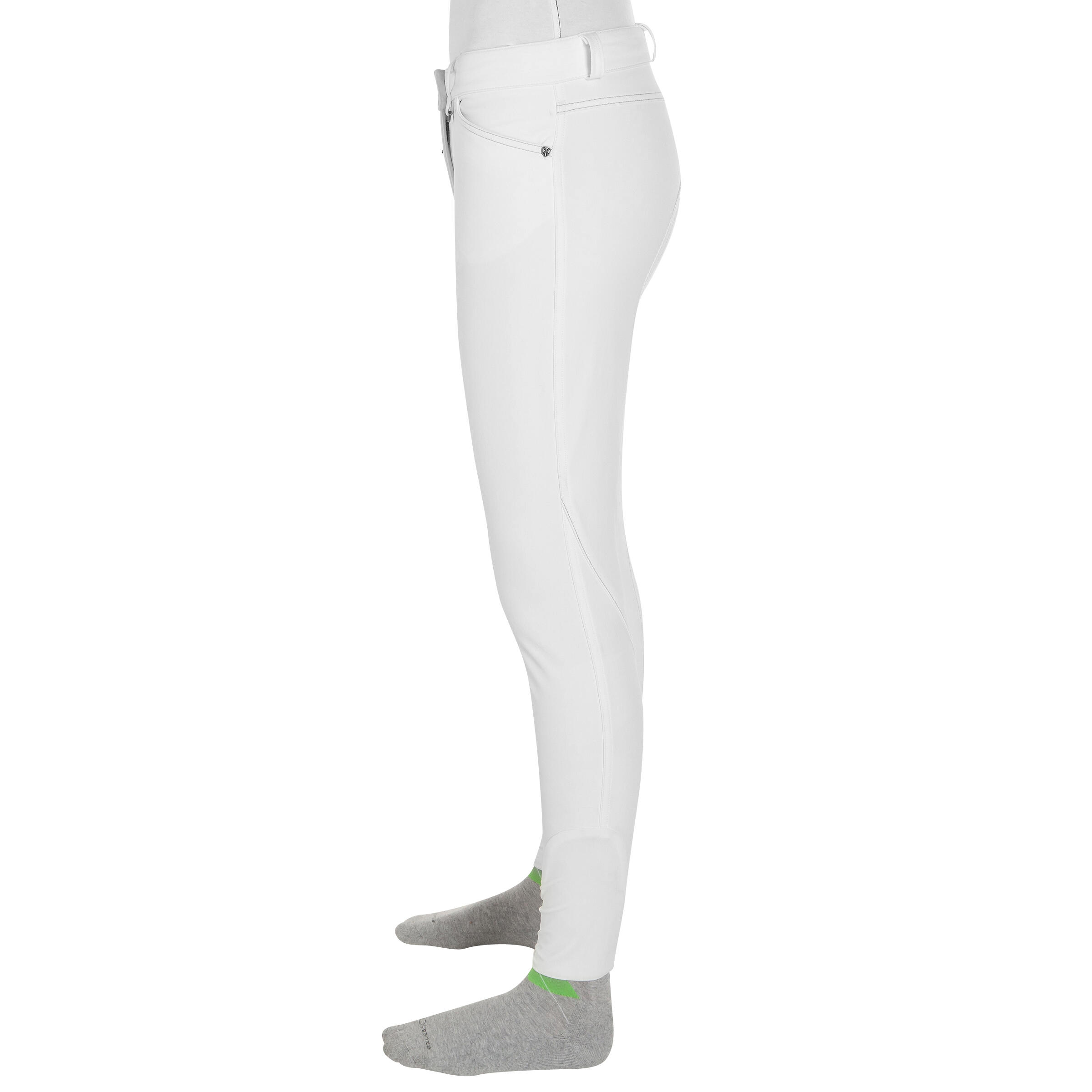 Performer 300 Women's Full-Seat Competition Horse Riding Jodhpurs - White 4/16