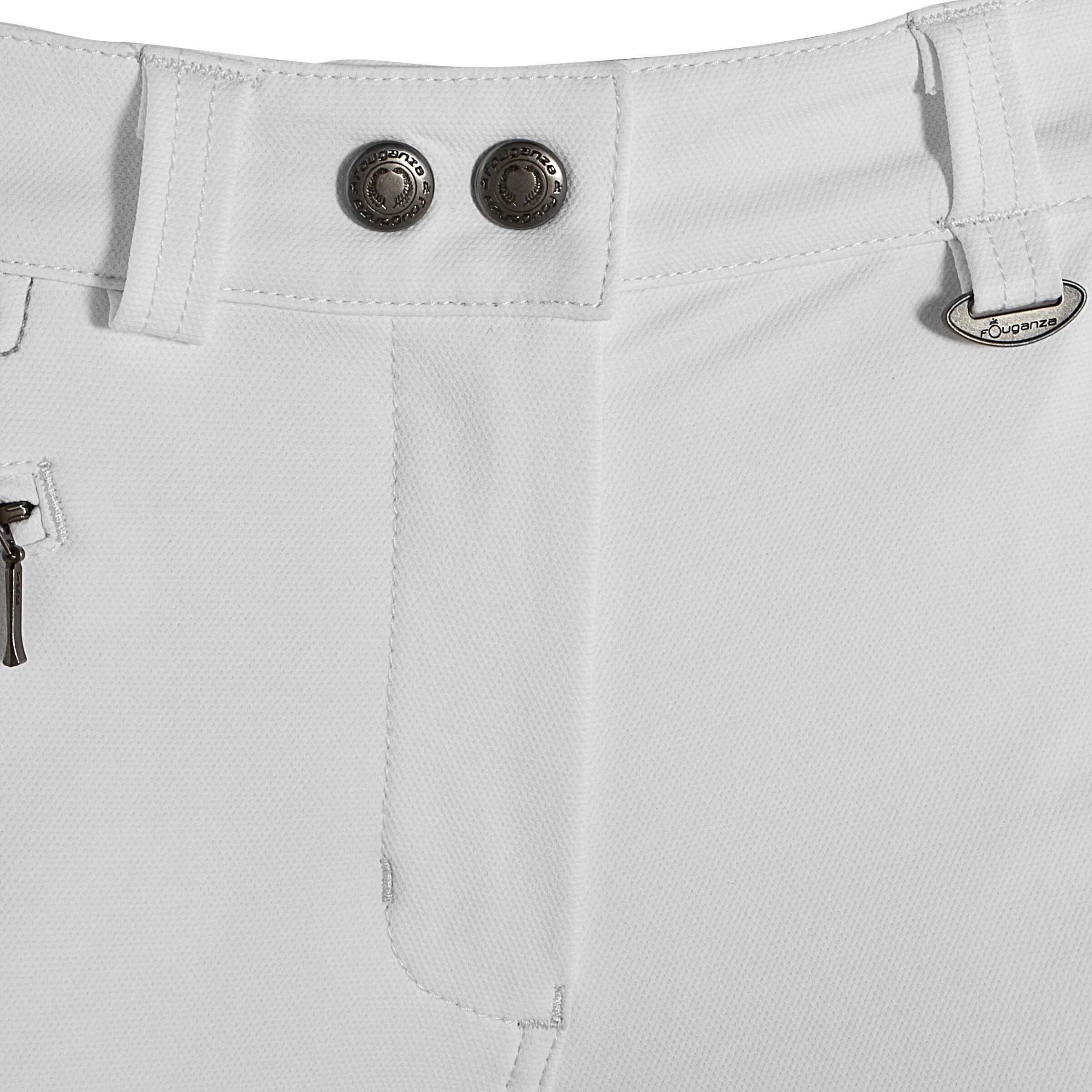 Performer 300 Women's Full-Seat Competition Horse Riding Jodhpurs - White 9/16