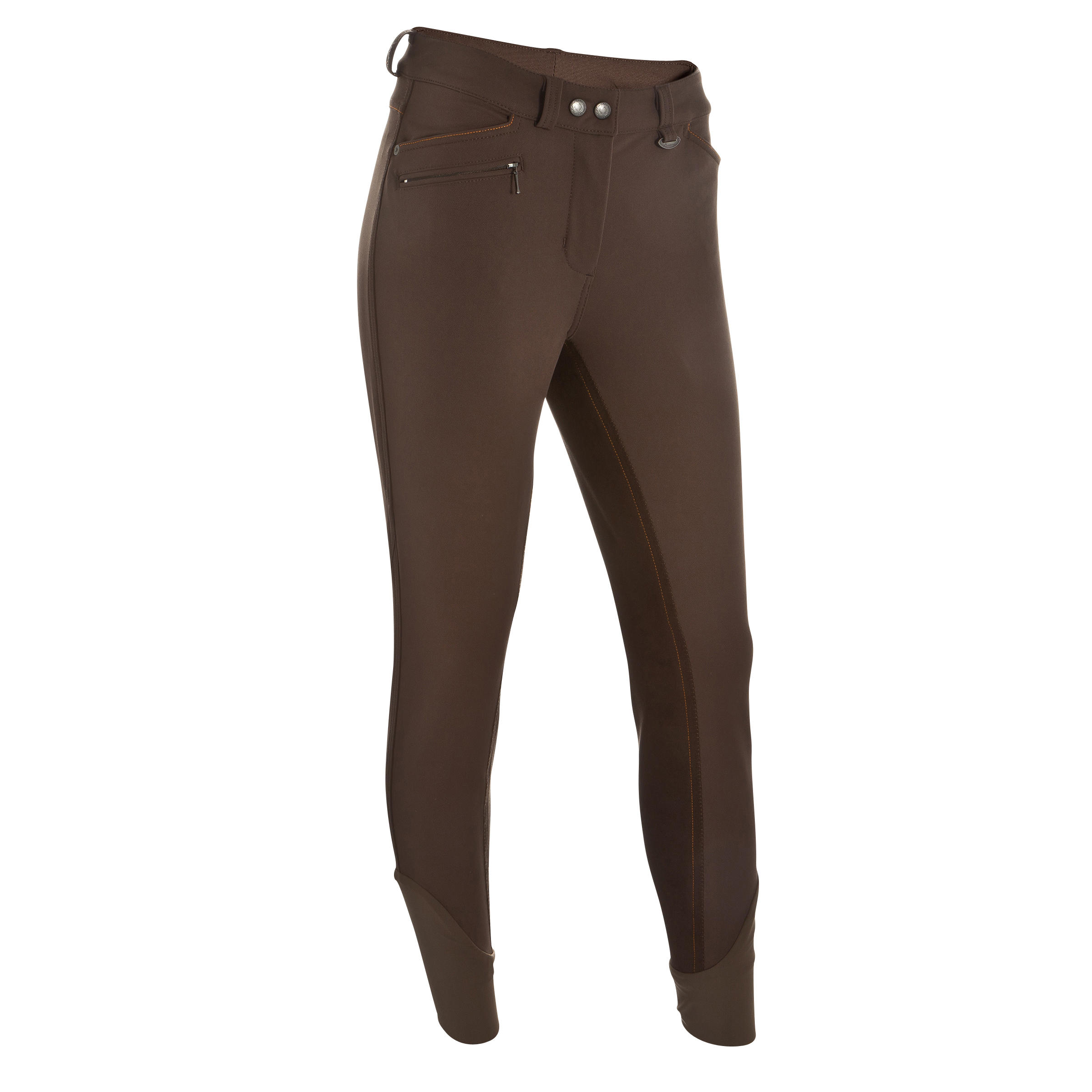 BR780 Women's Horse Riding Full Seat Jodhpurs - Brown 1/16