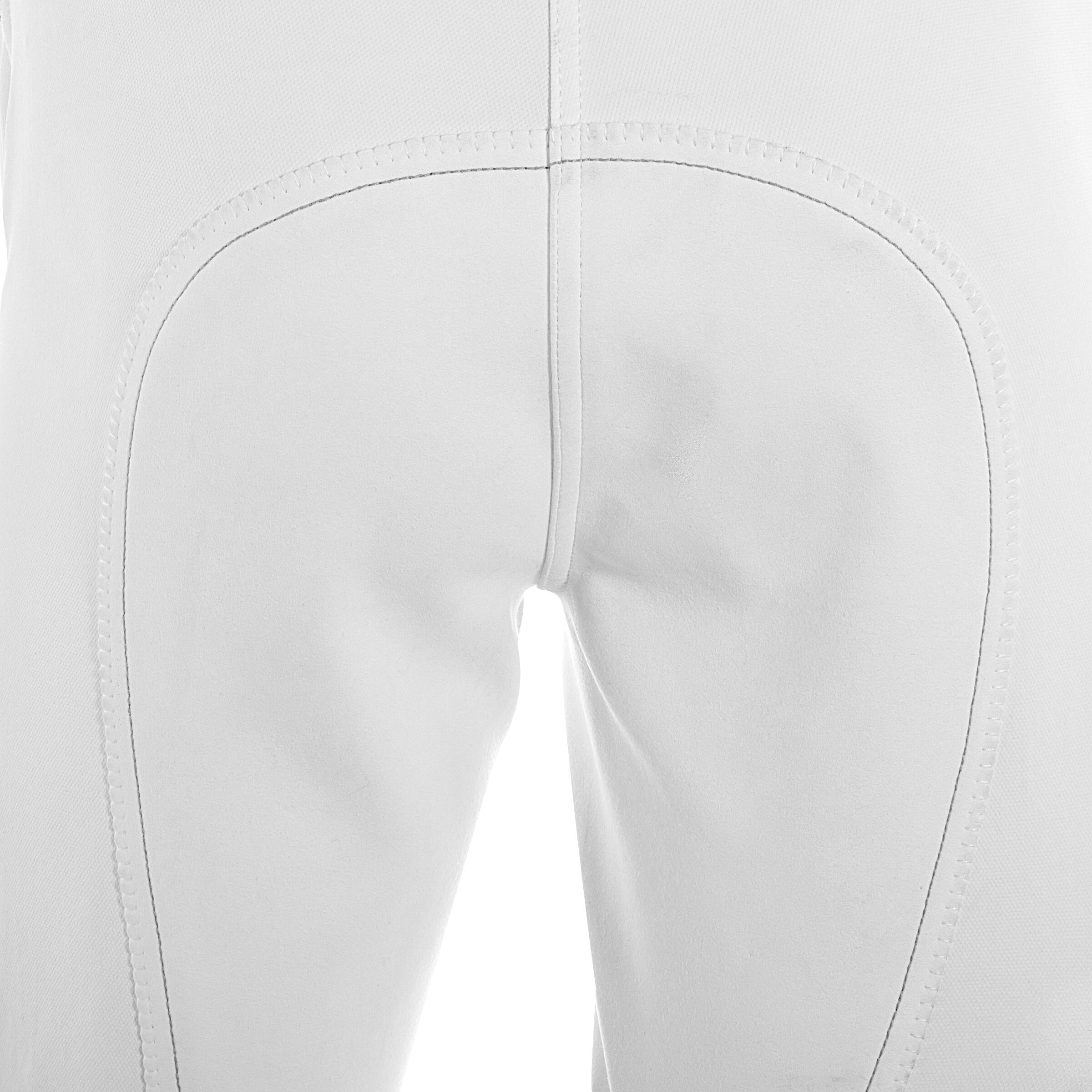 Performer 300 Women's Full-Seat Competition Horse Riding Jodhpurs - White 7/16