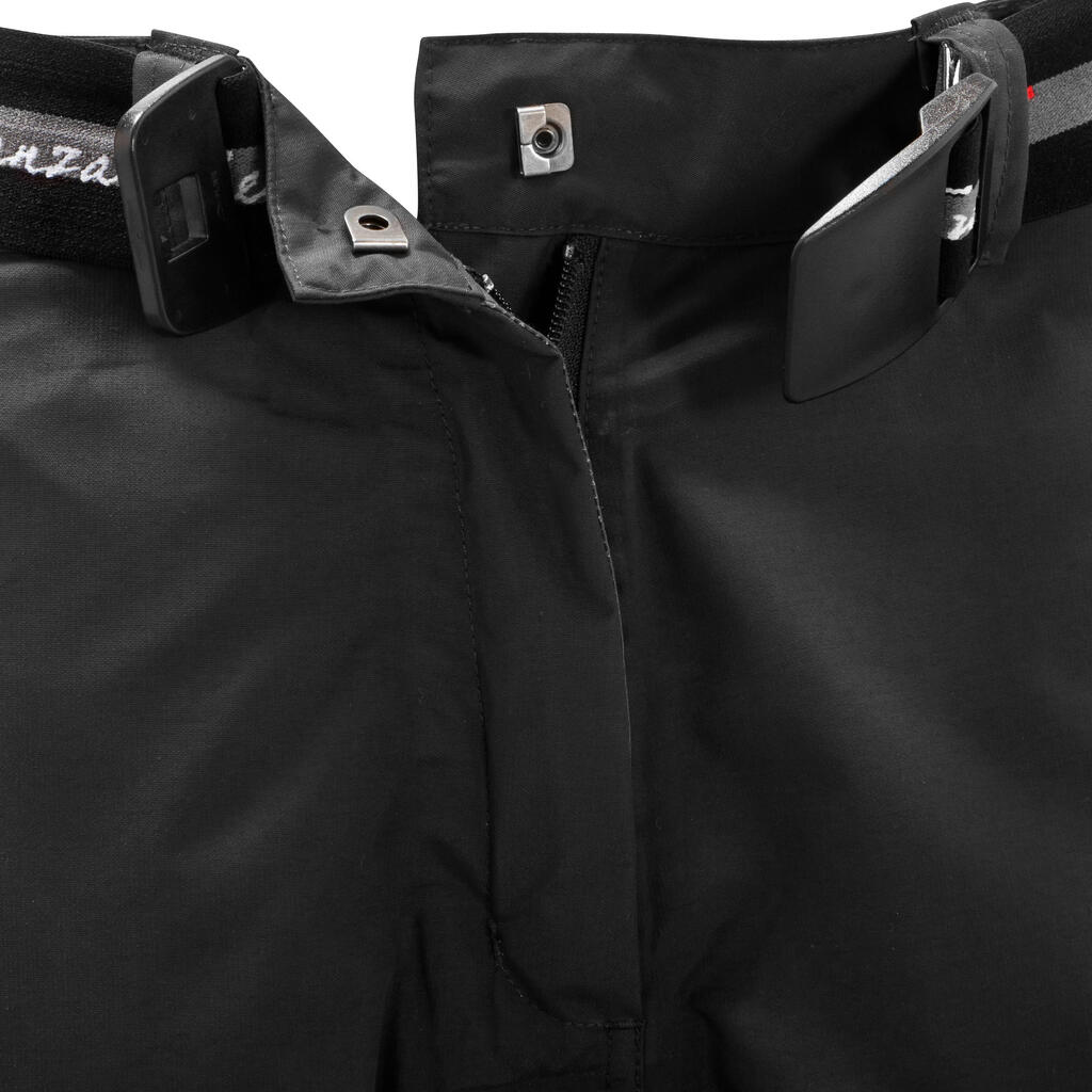 500 Adult 2-in1 Waterproof Horse Riding Overtrousers - Black