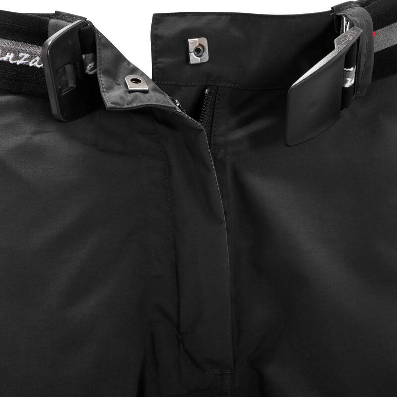 Jezdecké svrchní kalhoty 500 nepromokavé 2 v 1 černé 