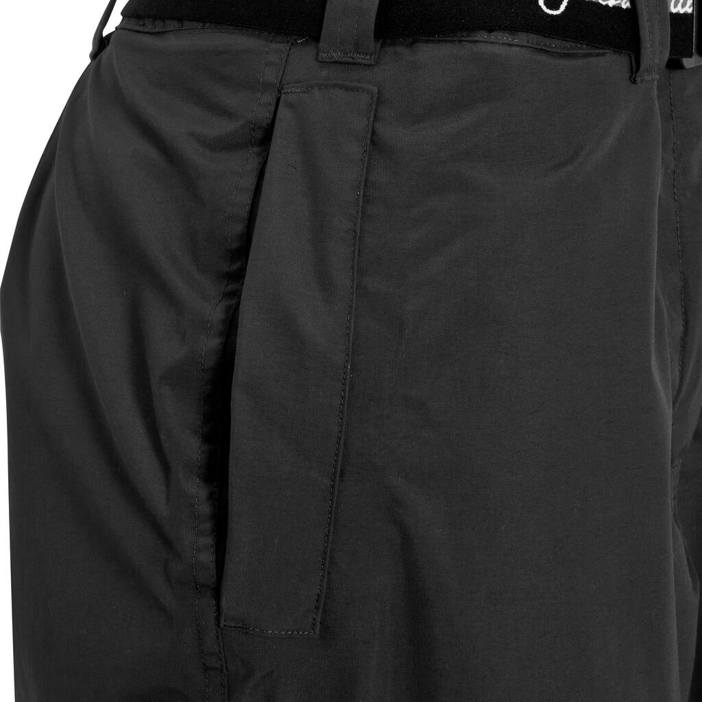 500 Adult 2-in1 Waterproof Horse Riding Overtrousers - Black