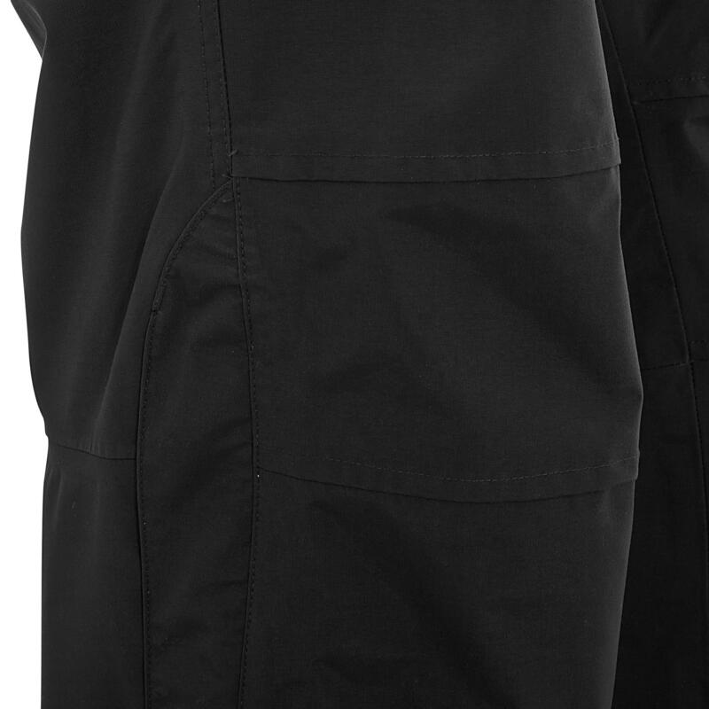 Sobrepantalón equitación fouganza 500 2 en 1 adulto negro impermeable