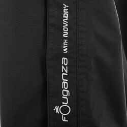 500 Adult 2-in1 Waterproof Horse Riding Overtrousers - Black