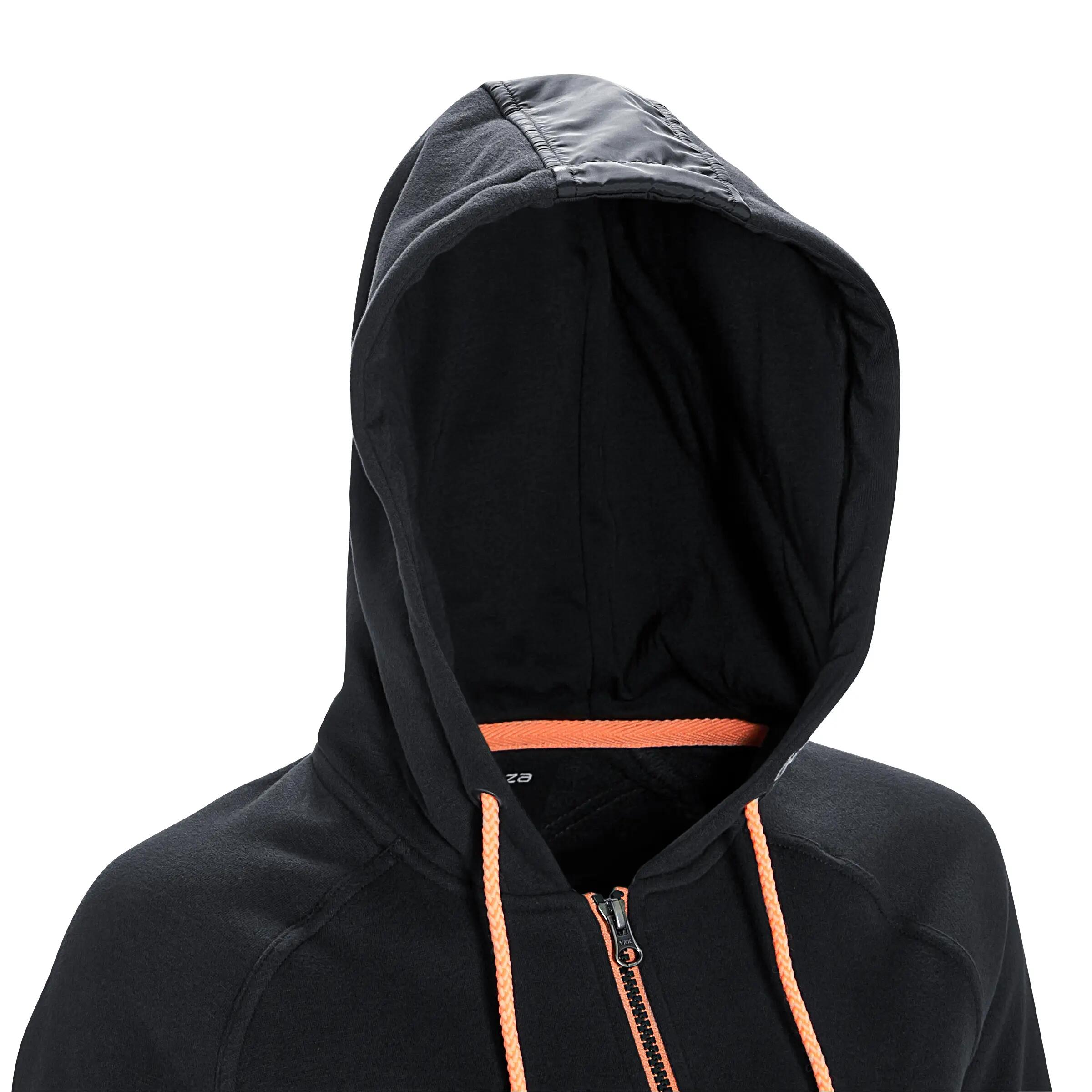 Paddock Women's Horse Riding Sweatshirt - Dark Grey/Orange 6/19