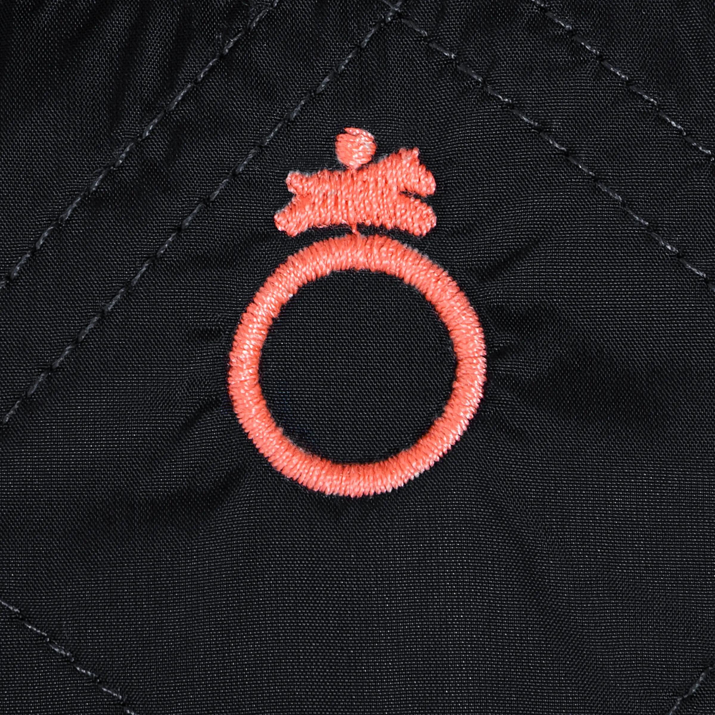 Paddock Women's Horse Riding Sweatshirt - Dark Grey/Orange 13/19