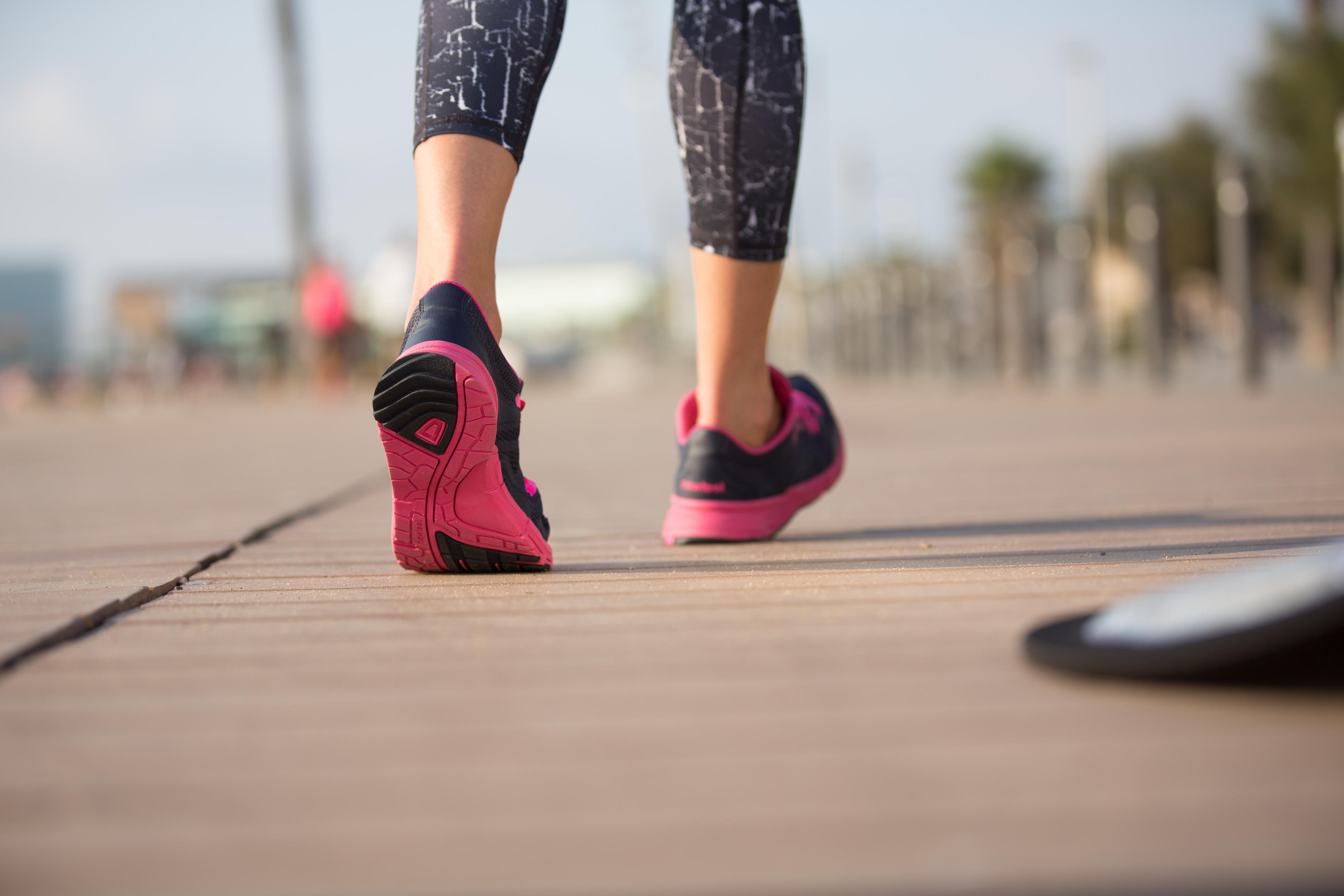 Scarpe camminata veloce donna PROPULSE WALK 200 blu rosa NEWFEEL Decathlon