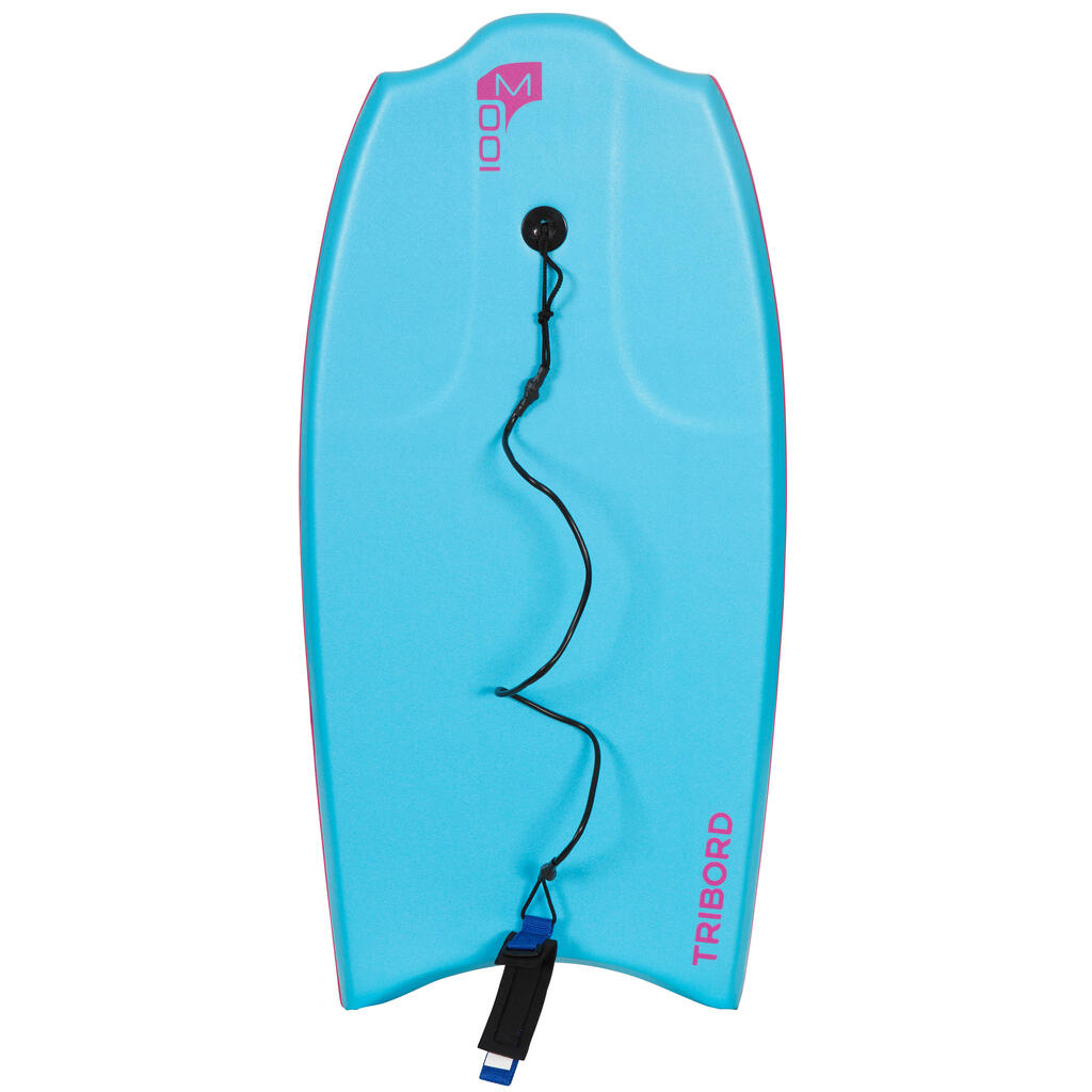 100 Bodyboard M (38") with Glide Slick and Leash.