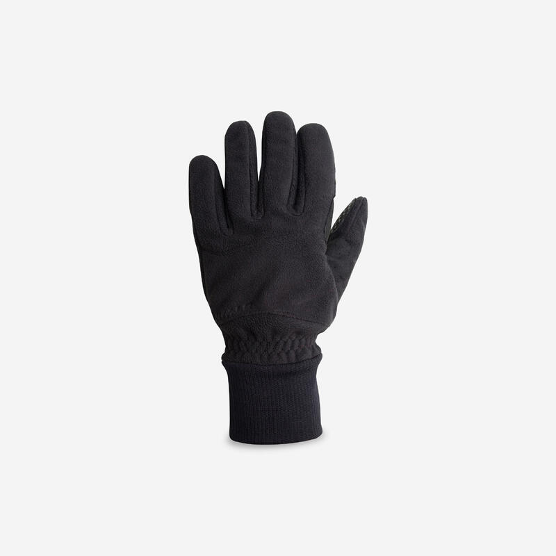 GUANTES CICLISMO INVIERNO TRIBAN ROADR 100 TEJIDO POLAR NEGRO