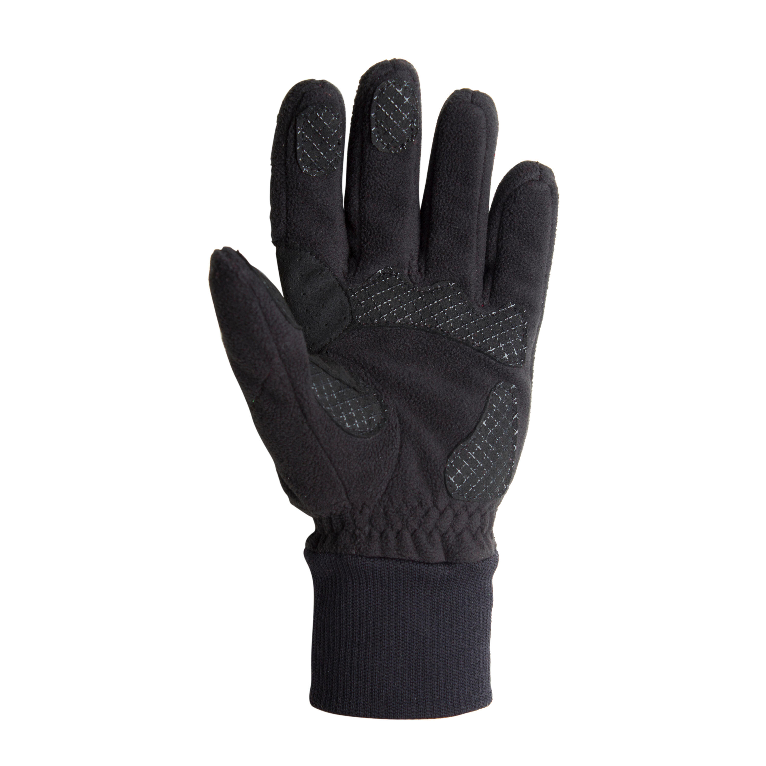 RC100 Winter Fleece Cycling Gloves - Black 3/8