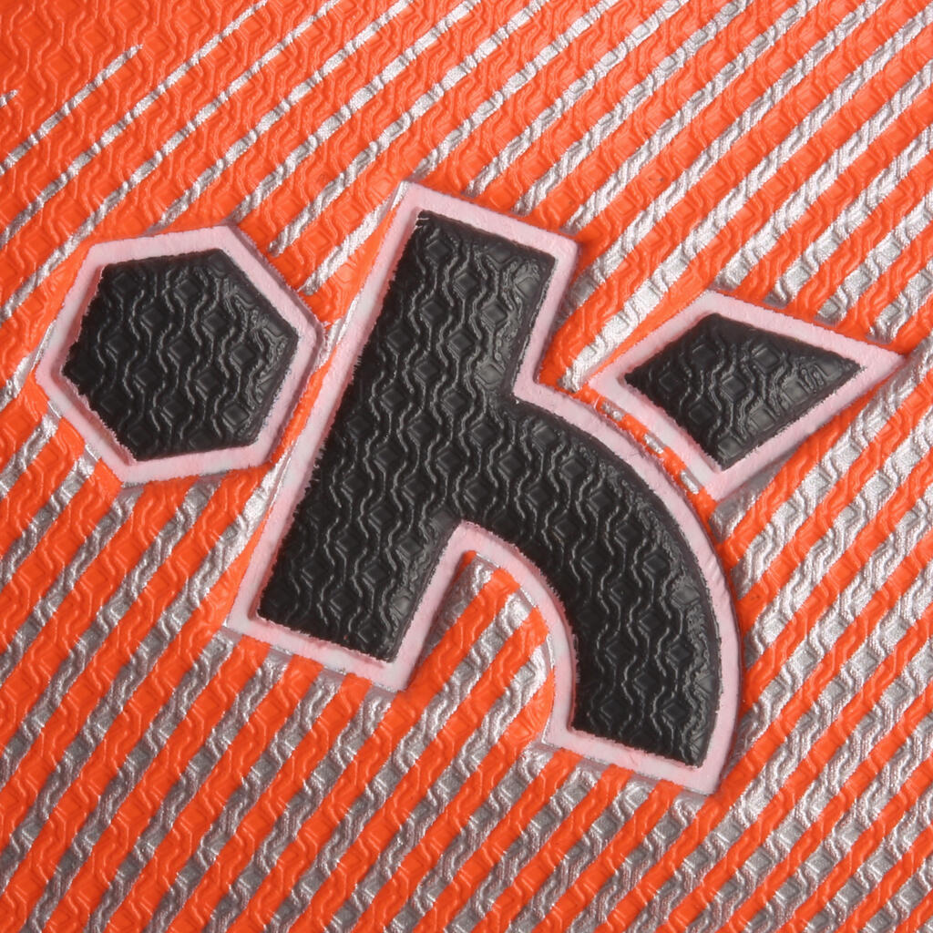 Fußballschuhe Nocken CLR 500 FG Kinder silber/orange