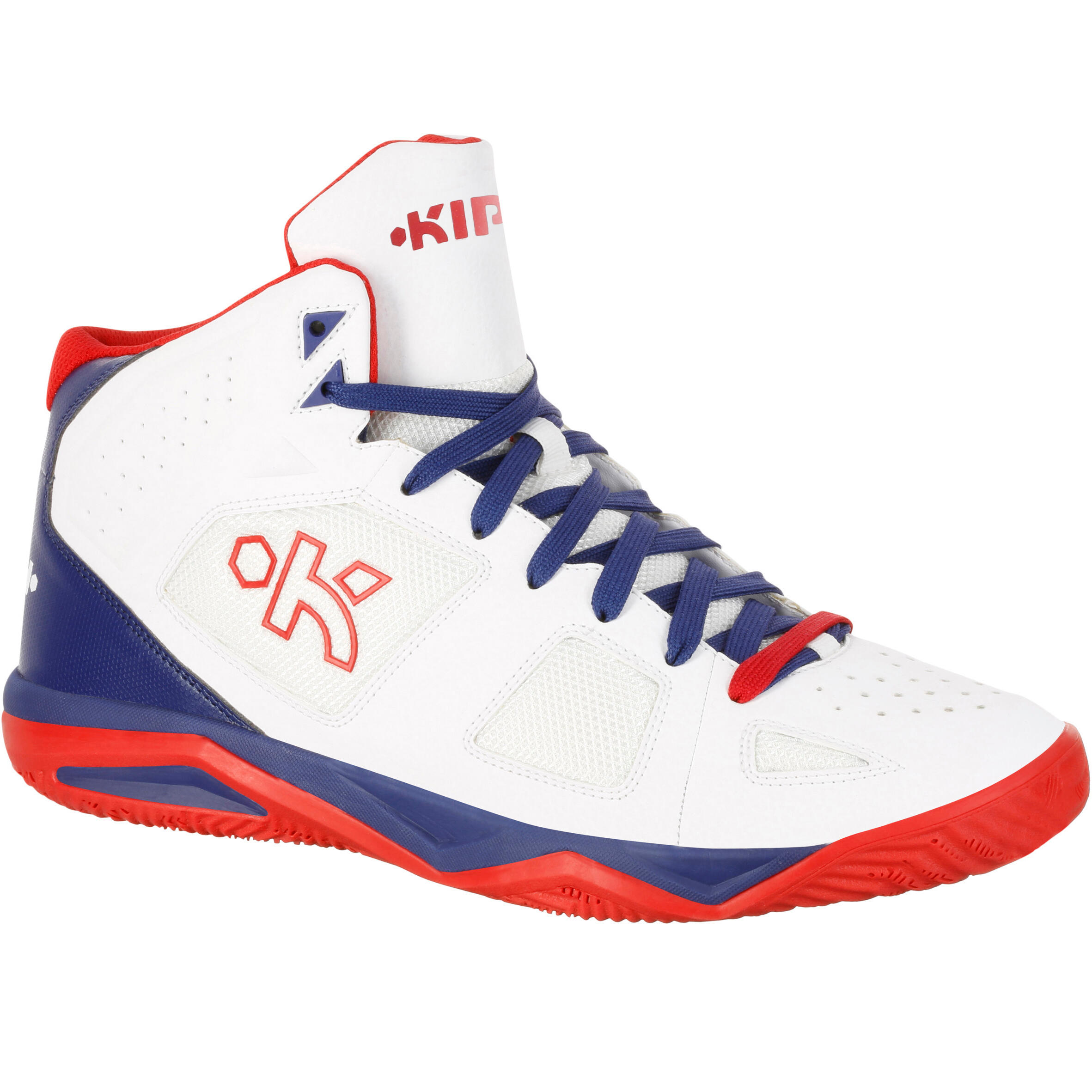 Strong 300 Adult Basketball Trainers Blue White Red 1/9