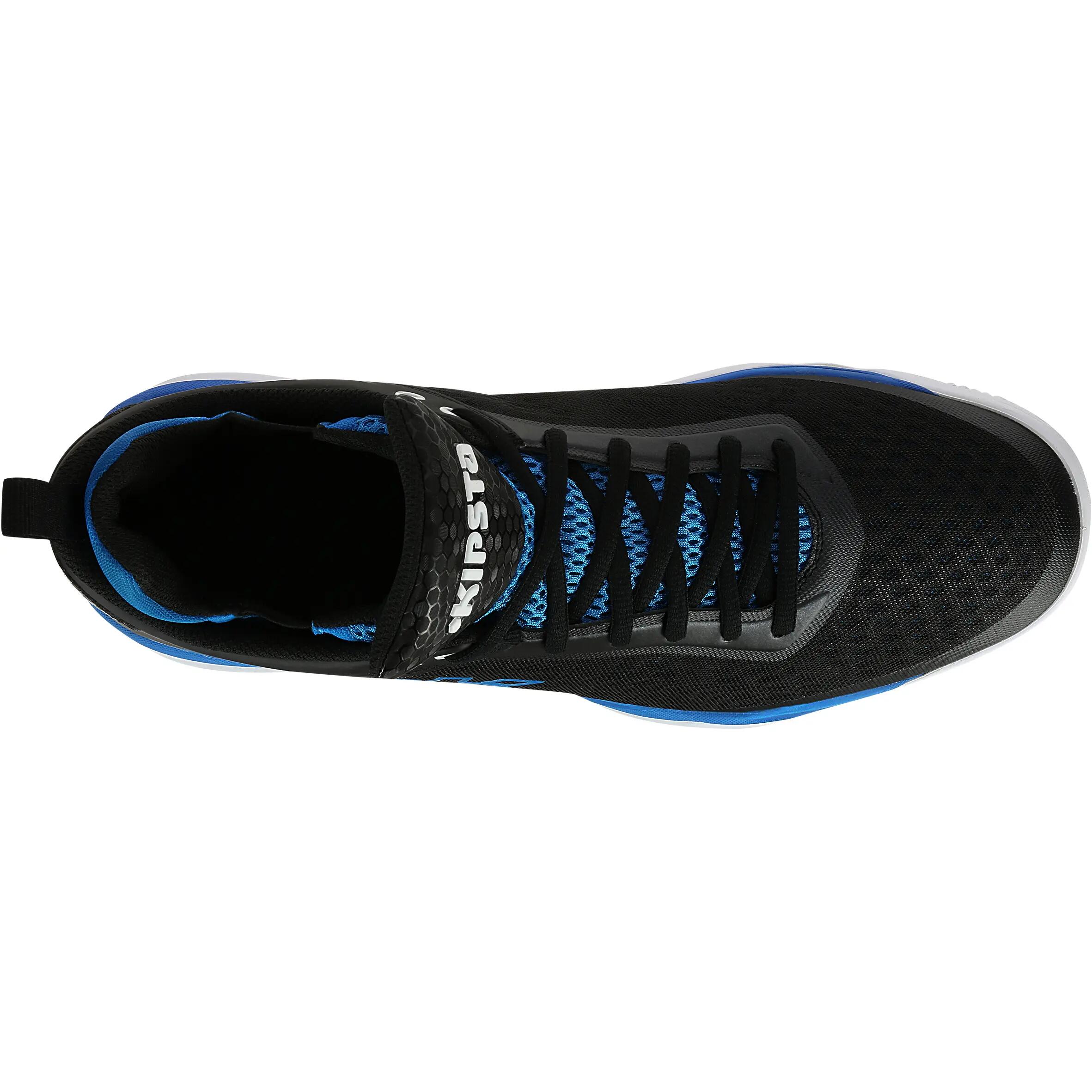 Kipsta Kipfly Adult Basketball Trainers Black Blue 7/9