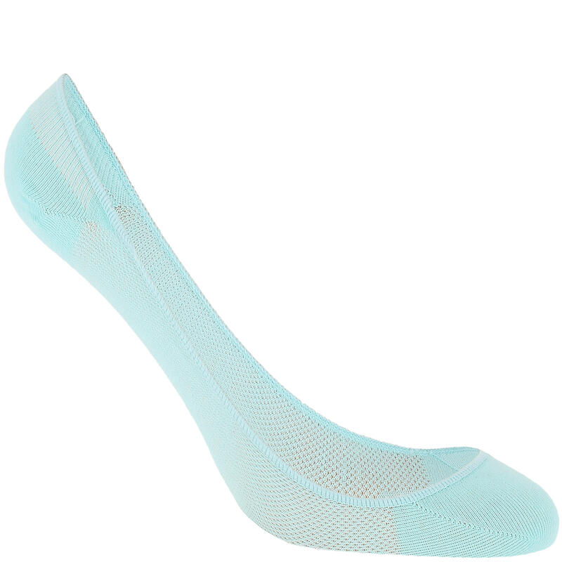 Chaussettes ballerine marche quotidienne bleu clair