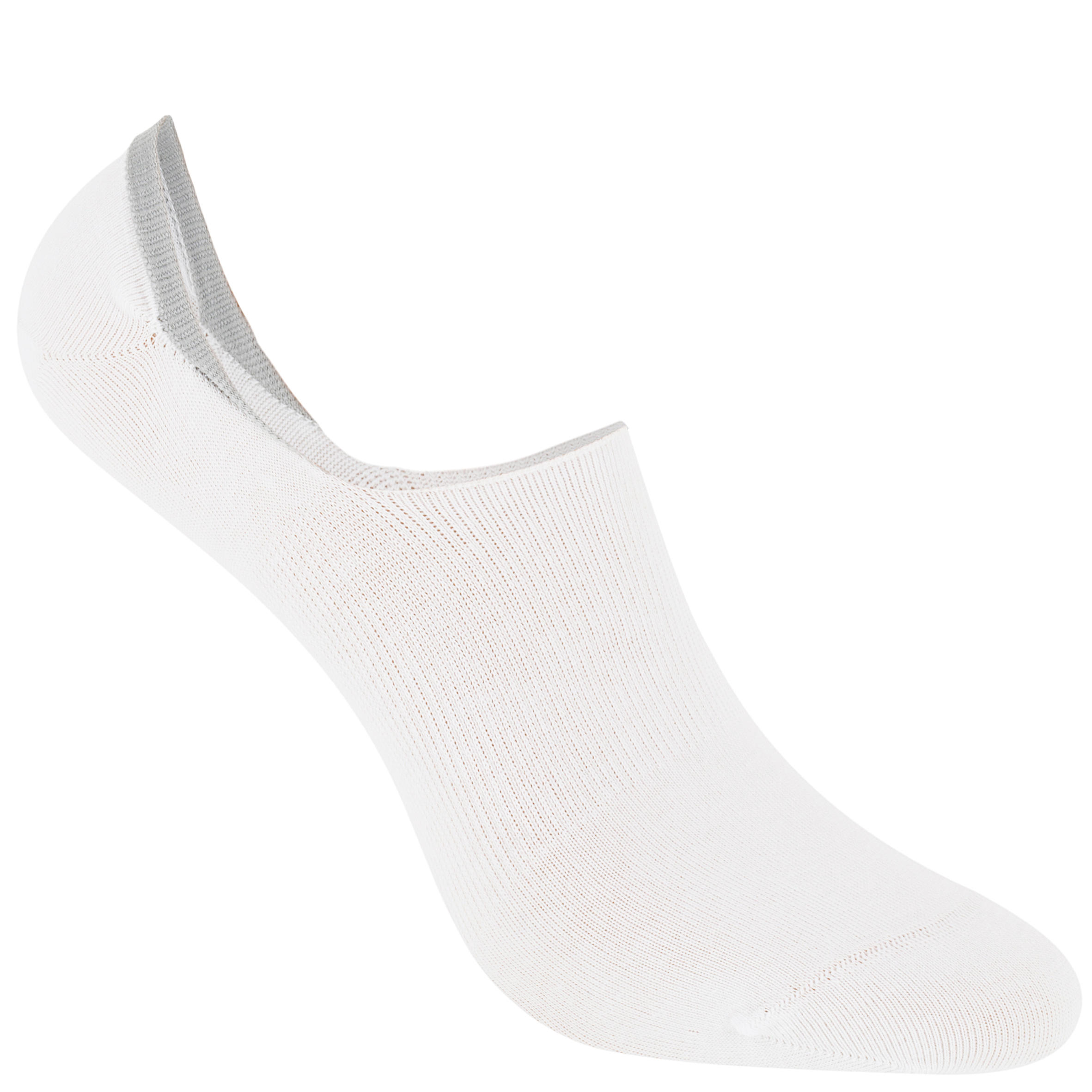NEWFEEL Invisible 500 Women's Fitness Walking Socks - White
