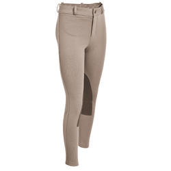 Pantalon équitation enfant SCHOOLING basane beige