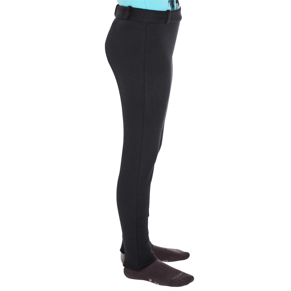 Kids' Horse Riding Jodhpurs 100 - Black