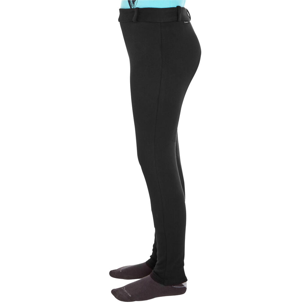 Kids' Horse Riding Jodhpurs 100 - Black