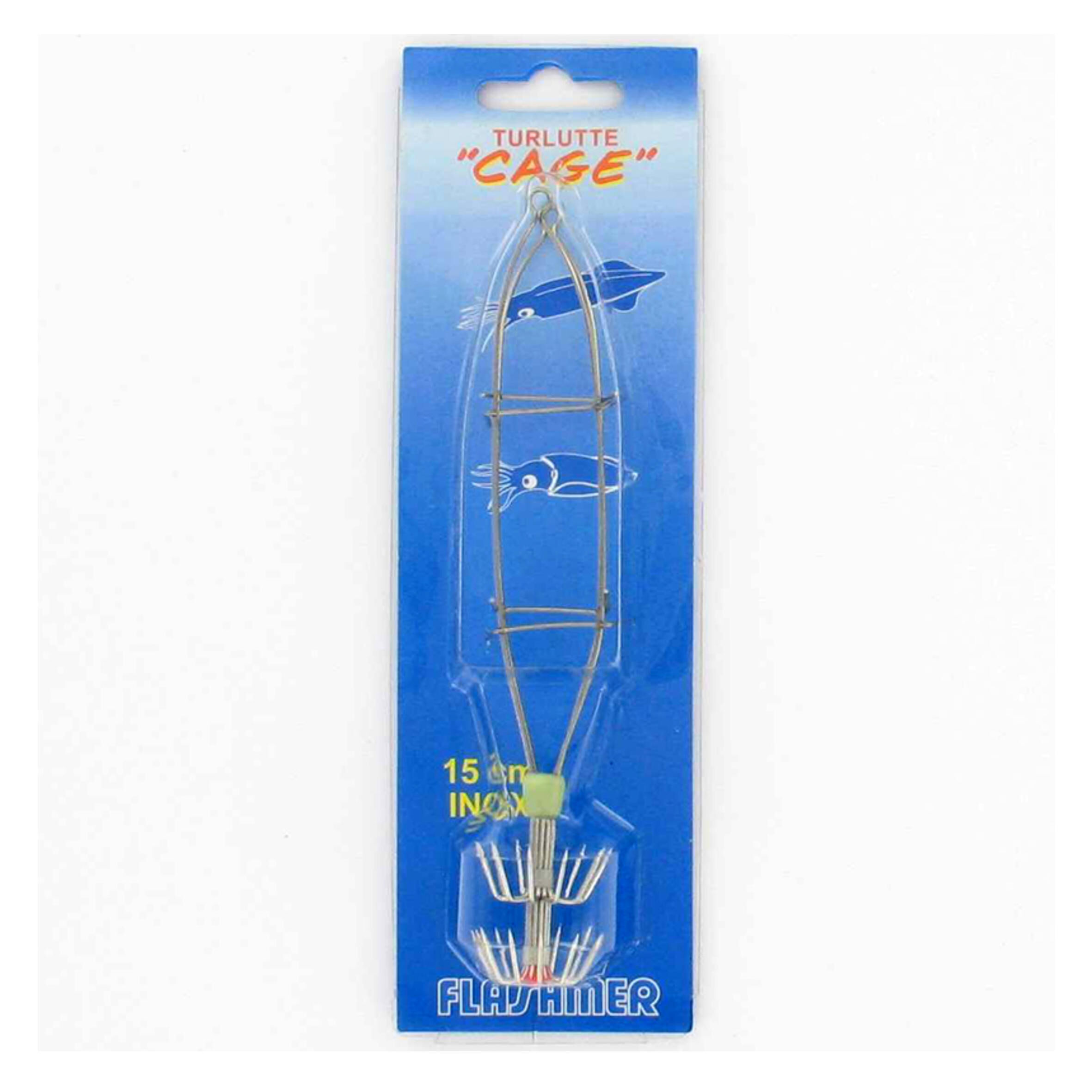 FLASHMER Cuttlefish/squid sea fishing jig cage