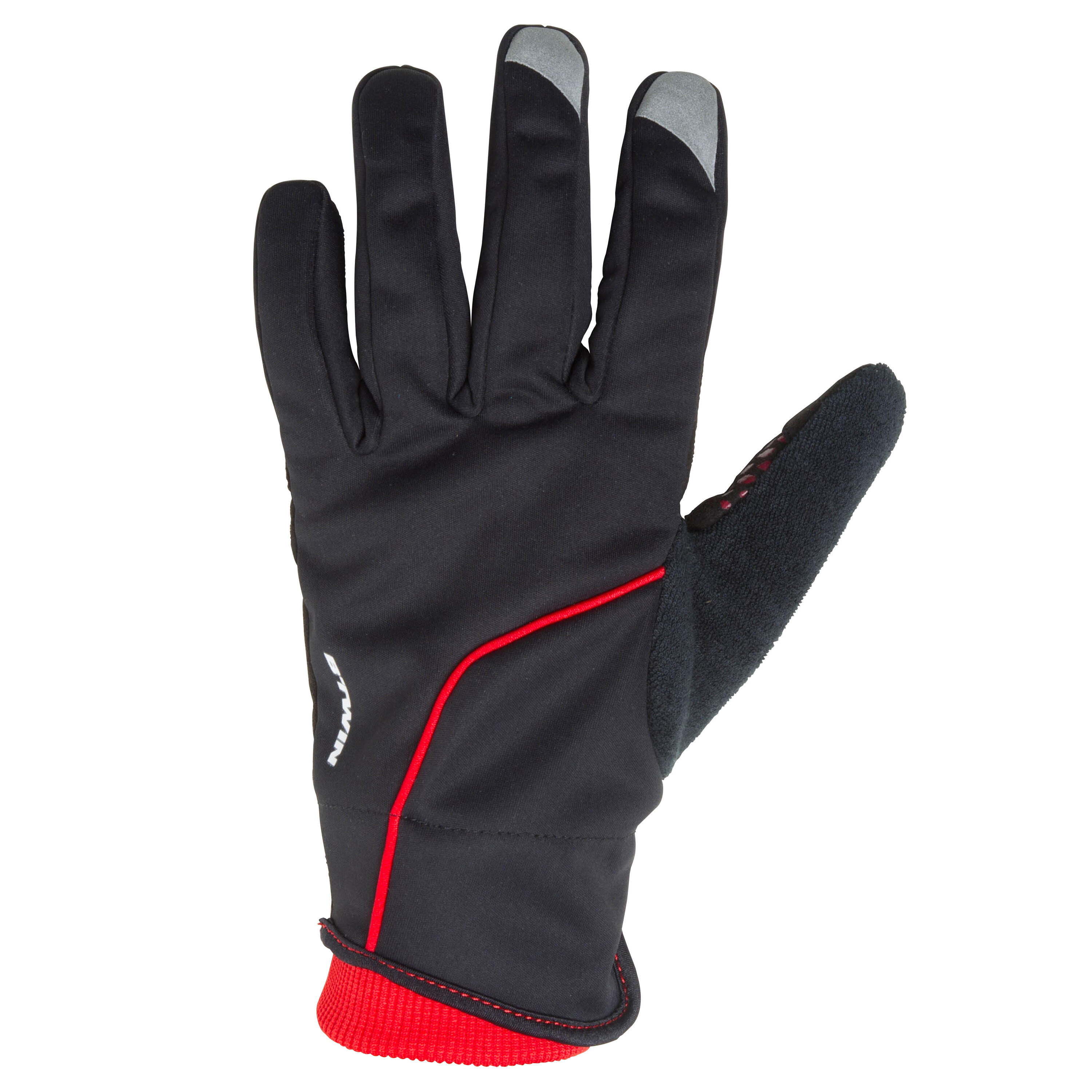 TRIBAN 500 Winter Cycling Gloves - Black/Red