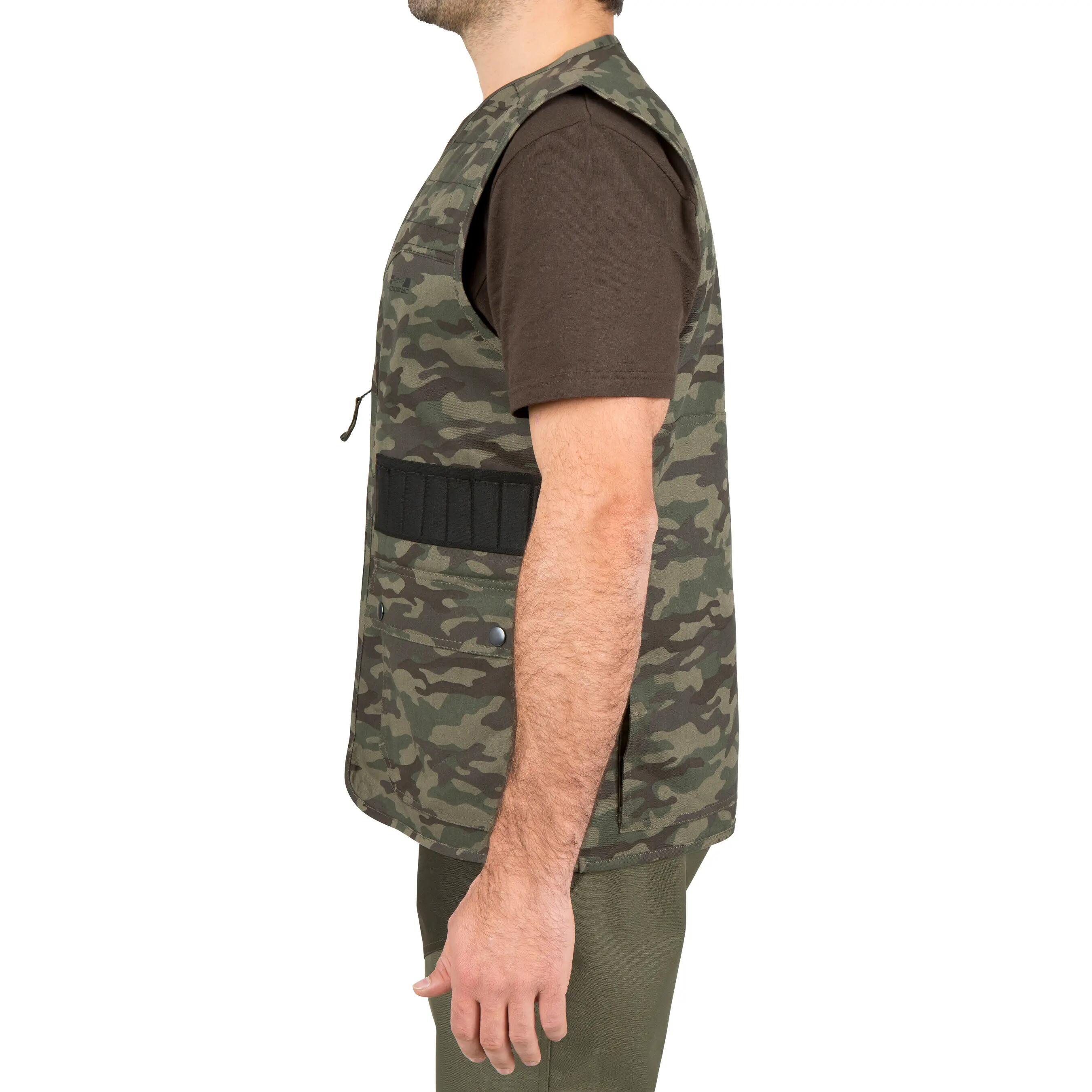 Steppe 100 Hunting Gilet - Camouflage Green 4/12