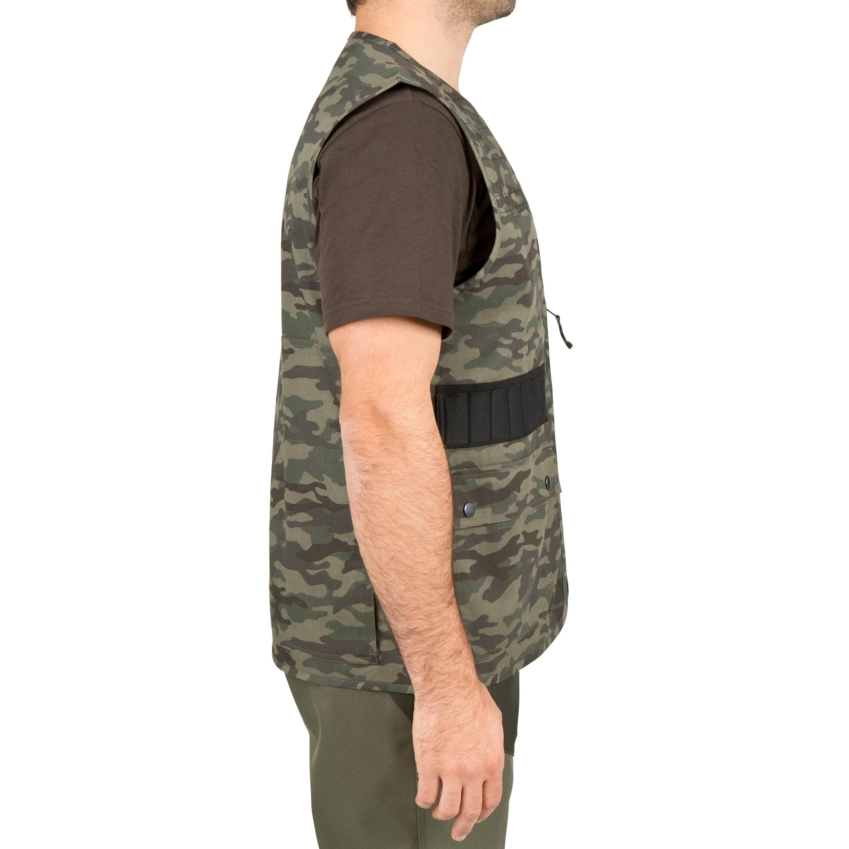 Steppe 100 Hunting Gilet - Camouflage Green 5/12
