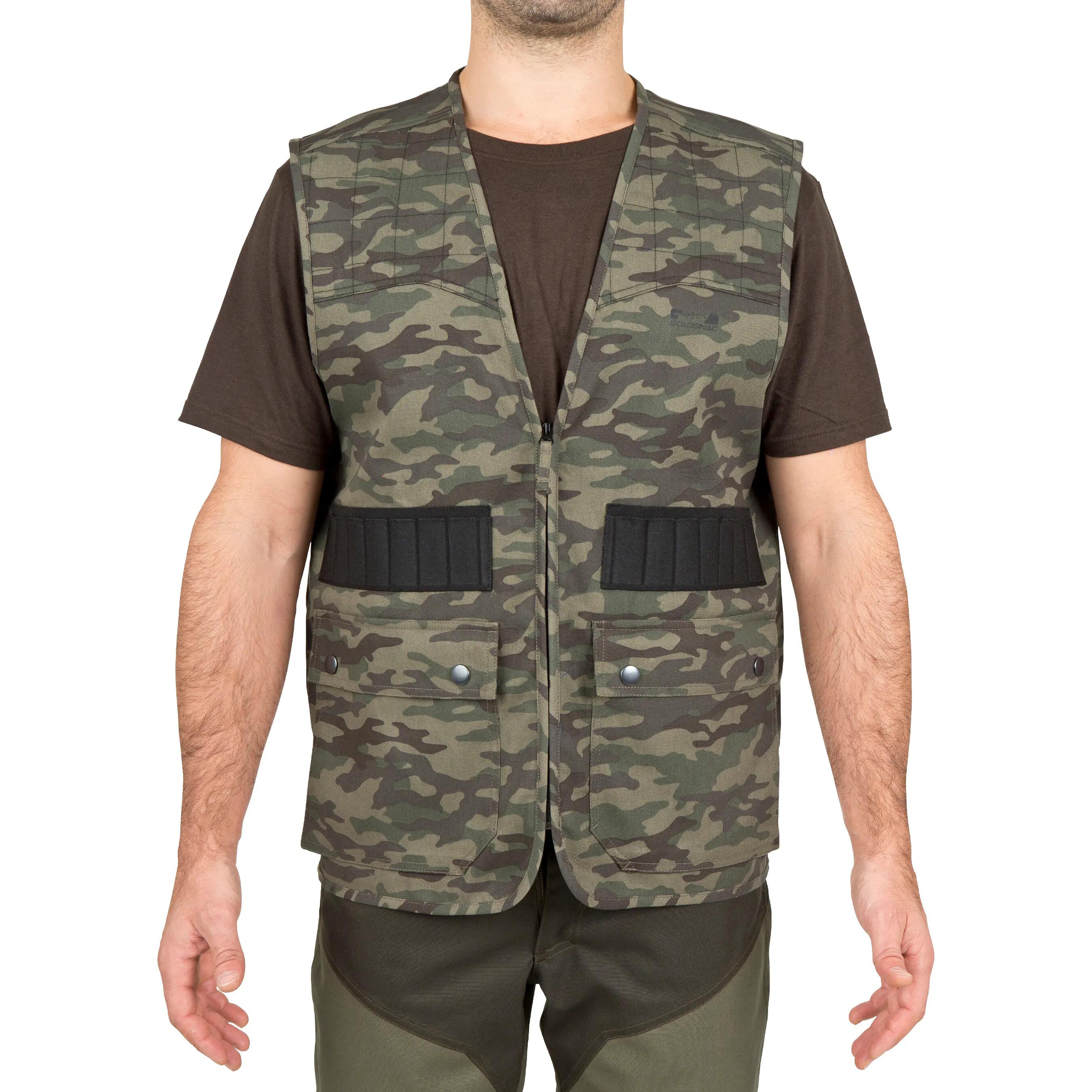 Steppe 100 Hunting Gilet - Camouflage Green 2/12