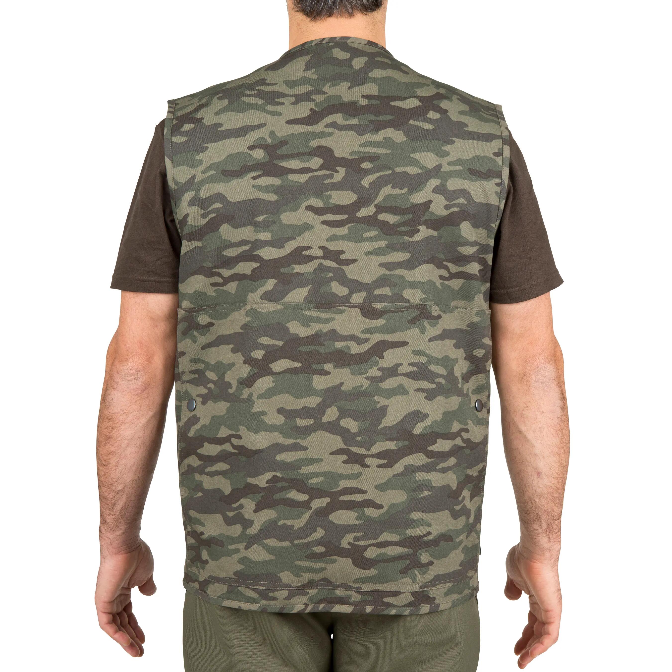 Steppe 100 Hunting Gilet - Camouflage Green 3/12