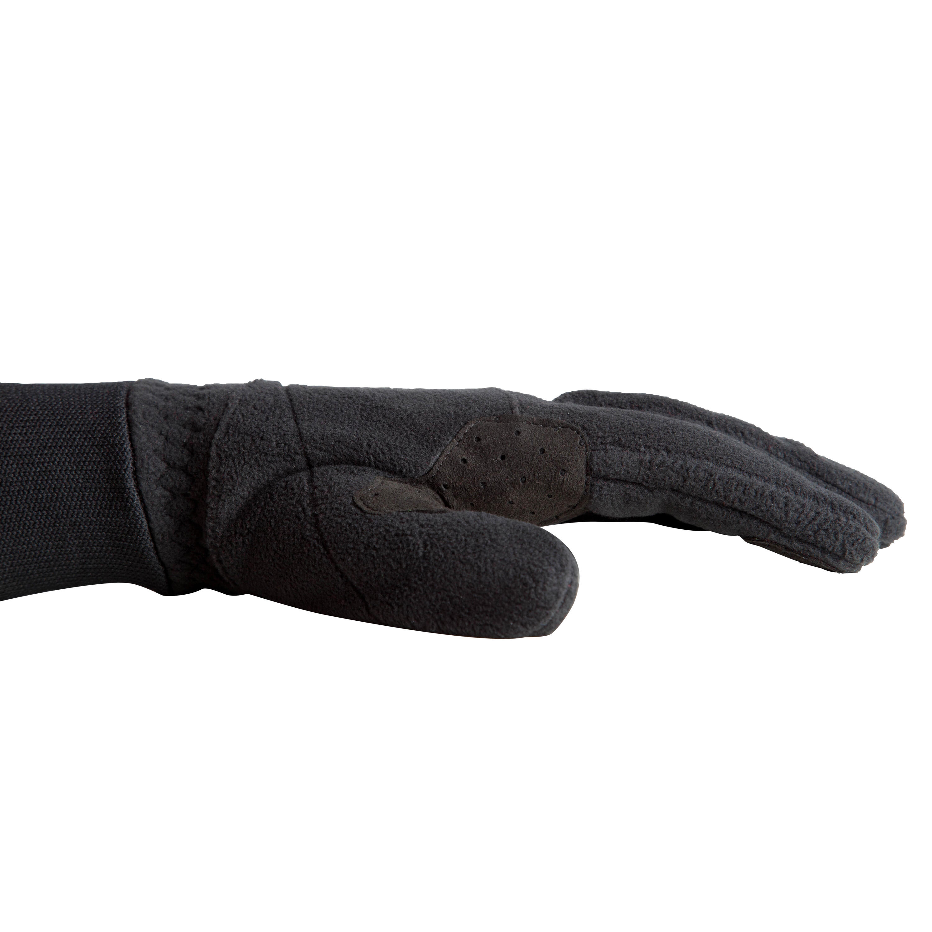 RC100 Winter Fleece Cycling Gloves - Black 4/8