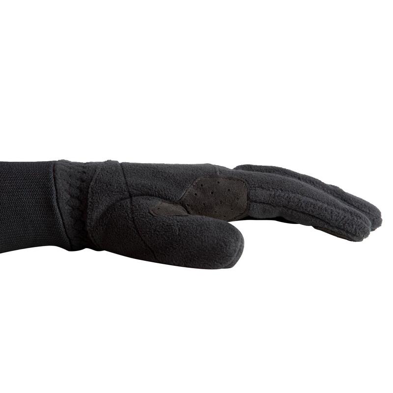 GUANTES CICLISMO INVIERNO TRIBAN ROADR 100 TEJIDO POLAR NEGRO