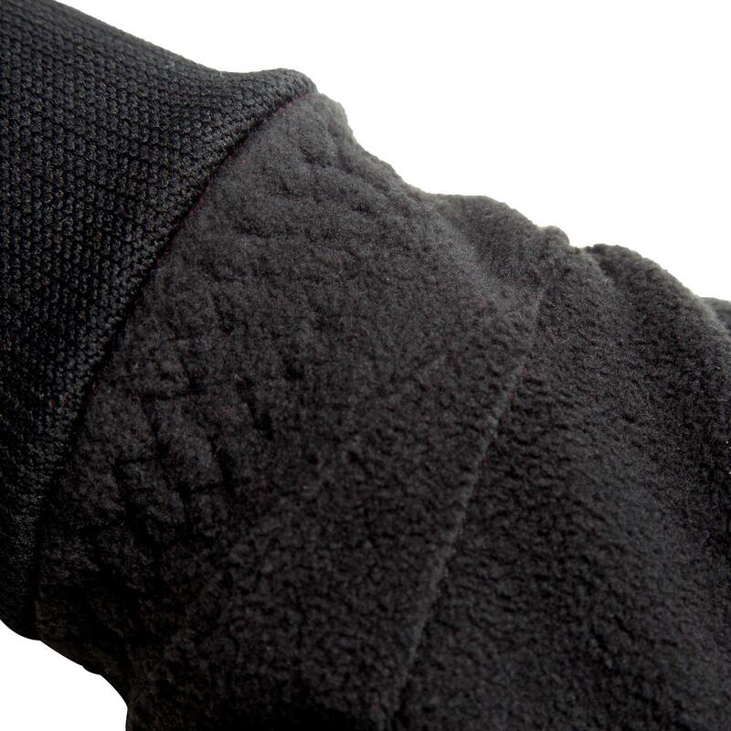 Fahrrad-Winterhandschuhe 100 Fleece schwarz