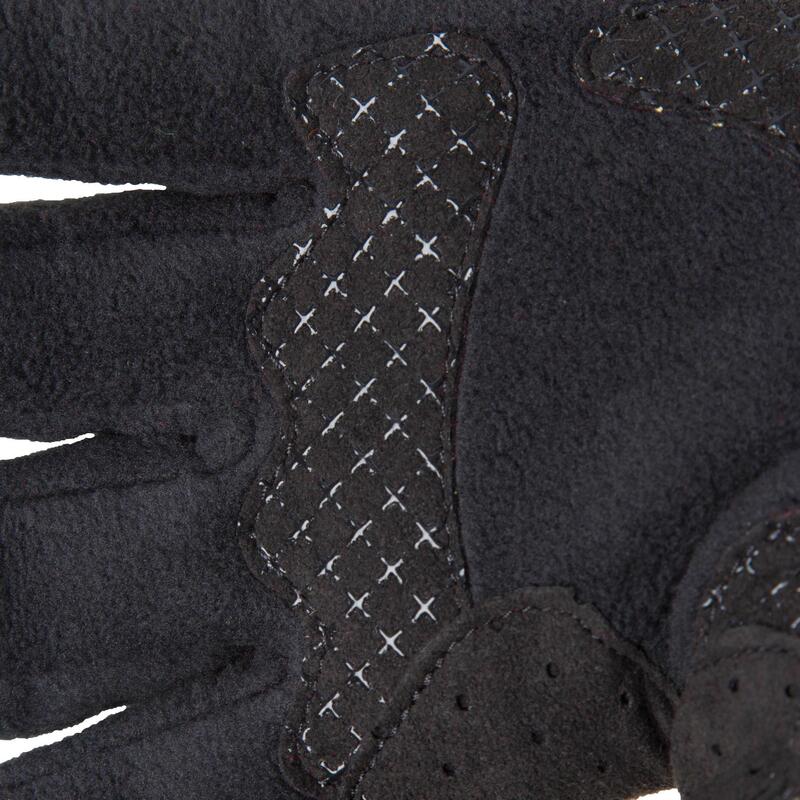 Fleece fietshandschoenen 100 winter zwart