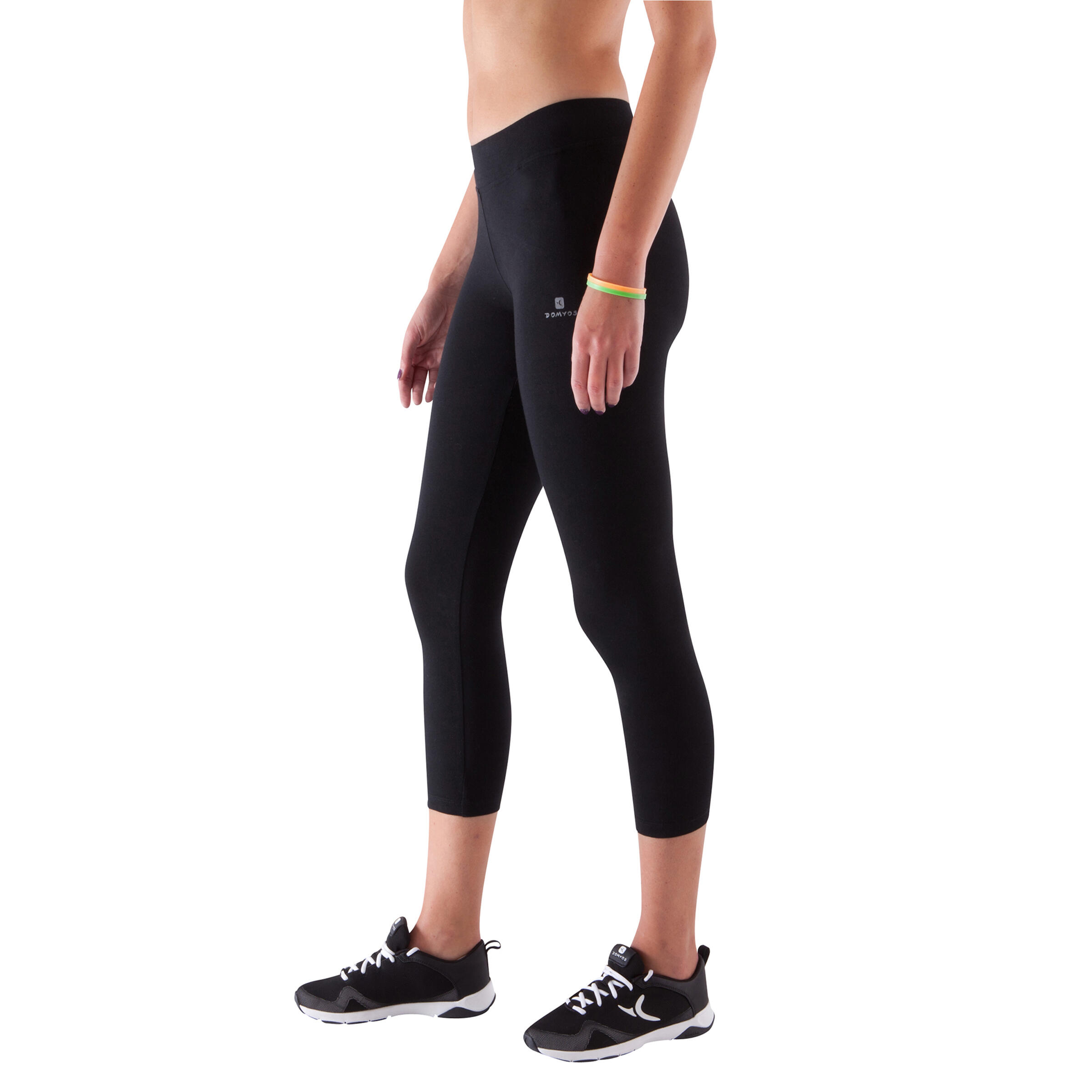 Slim-Fit Fitness 7/8 Leggings - Black 