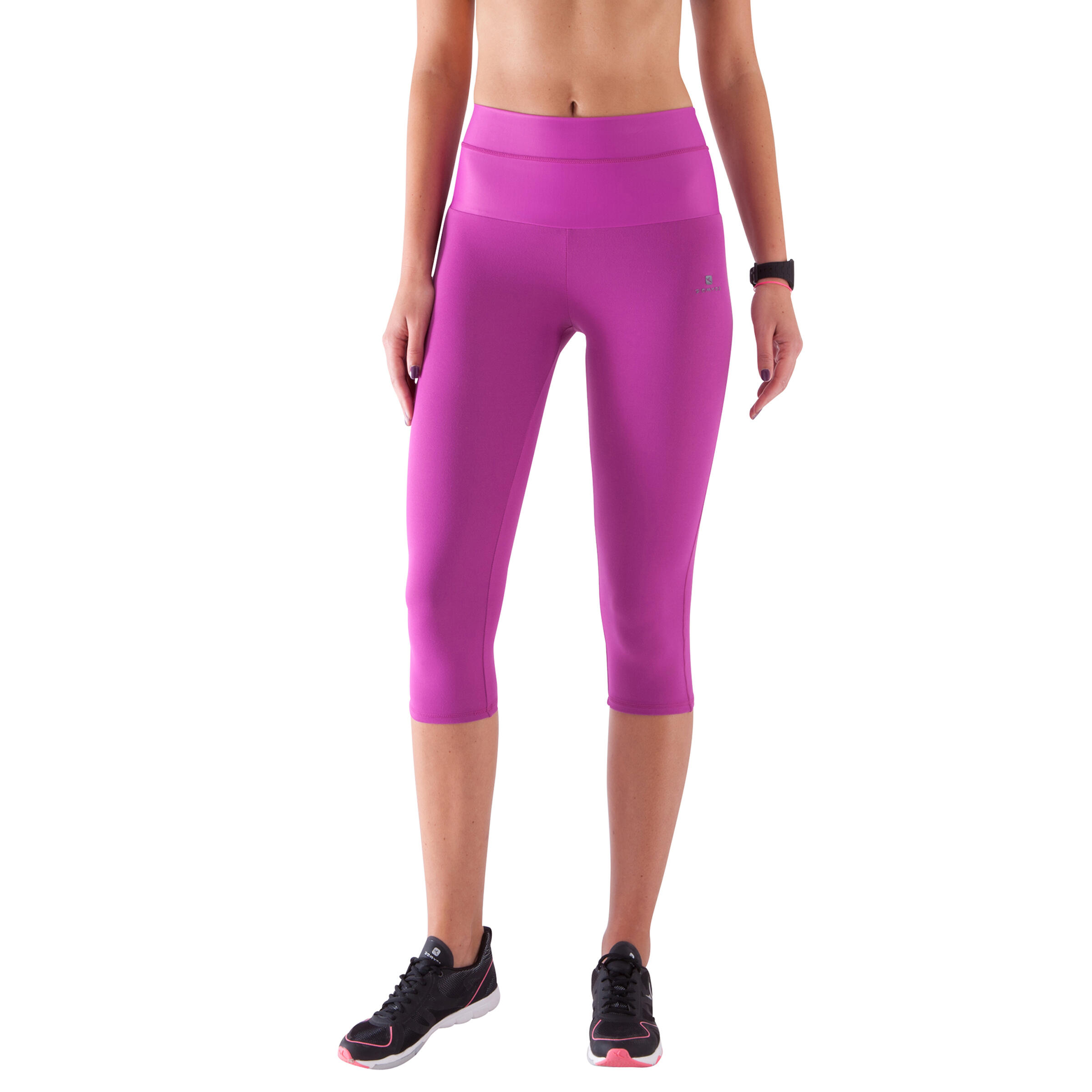 SHAPE+ Flat-Stomach Cropped Fitness Trousers - Pink 2/10