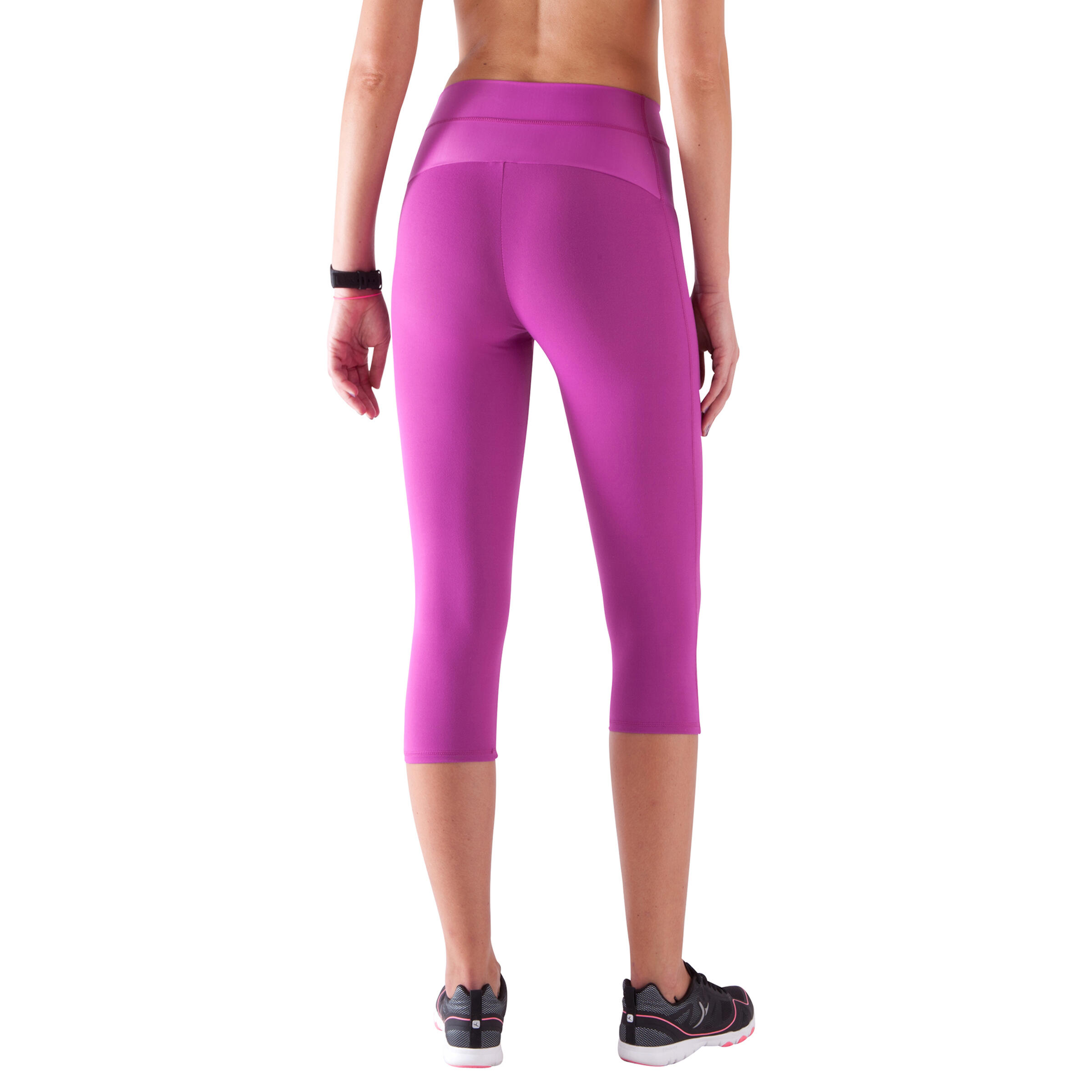 SHAPE+ Flat-Stomach Cropped Fitness Trousers - Pink 4/10