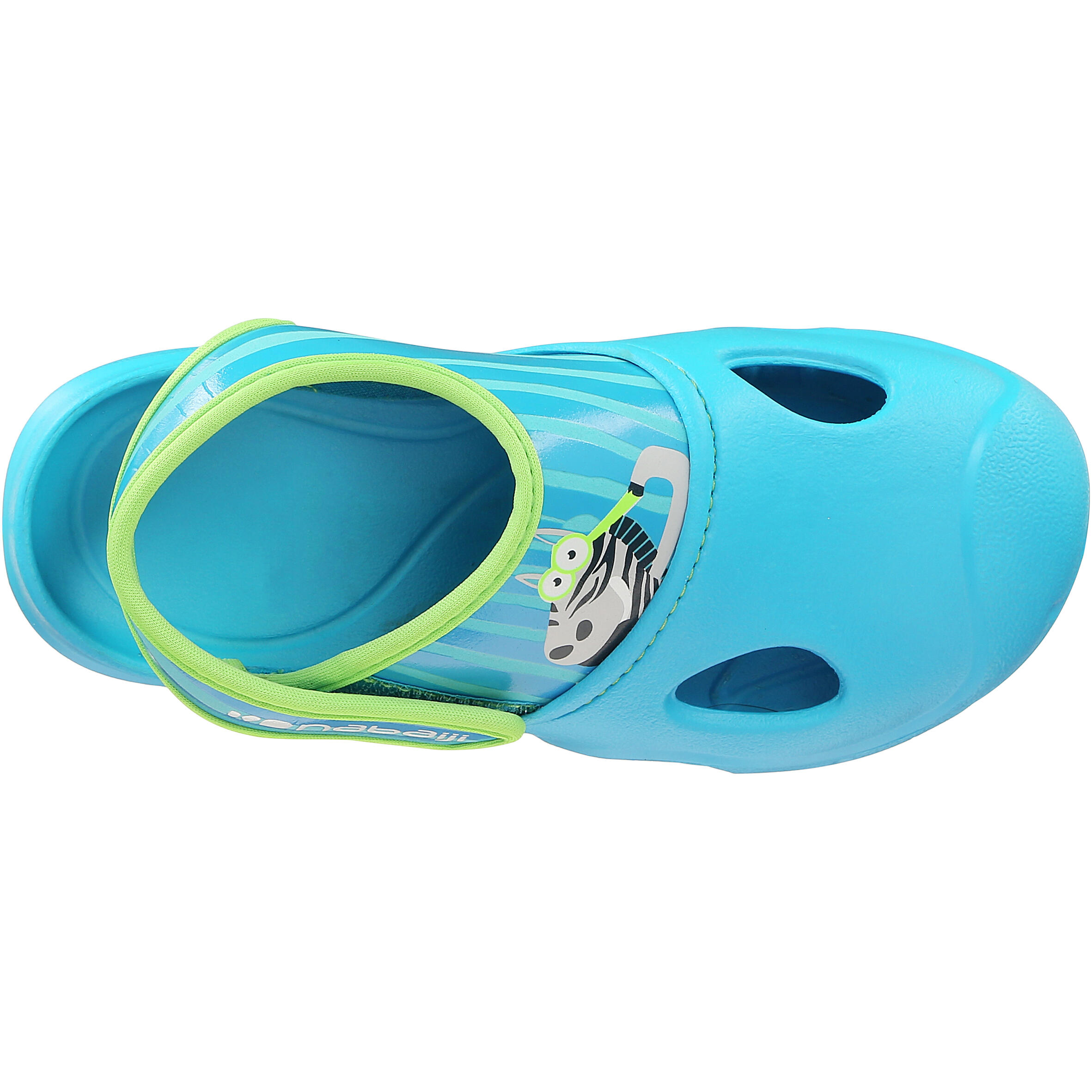 ZEBRO BOYS' POOL CLOGS - BLUE 3/6