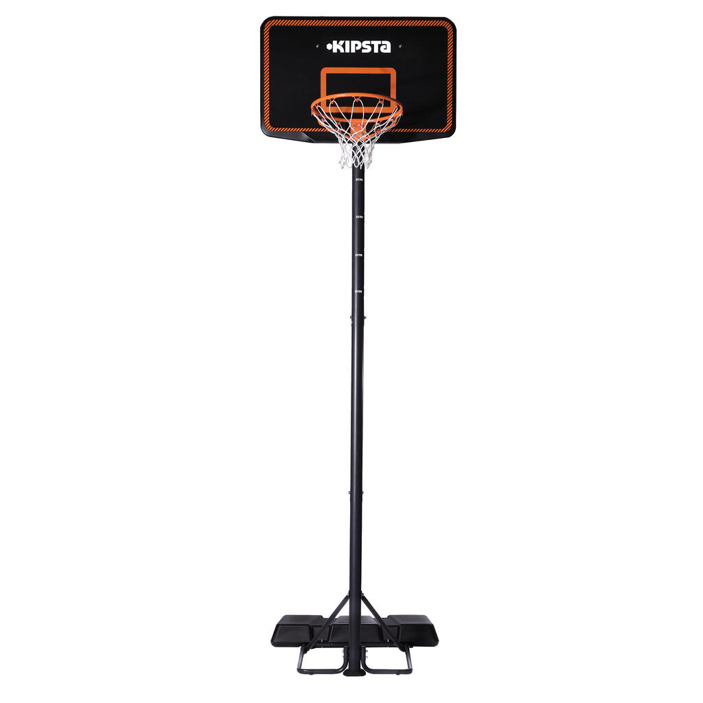 B300 Kids'/Adult Basketball Basket - Black/Orange2.20 m to 3.05 m.