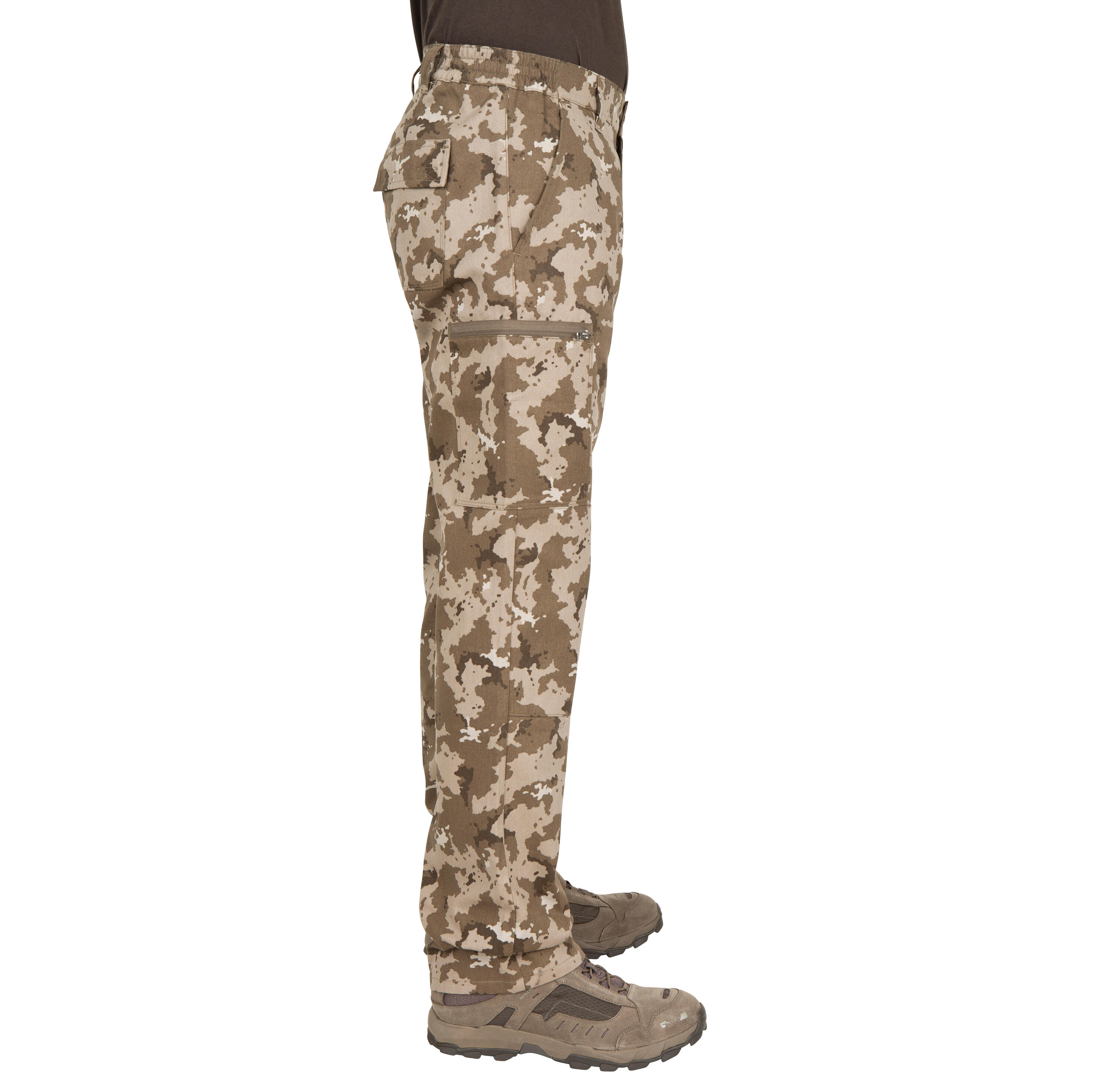 ROBUST CARGO TROUSERS STEPPE 300 CAMOUFLAGE ISLAND BEIGE 5/15