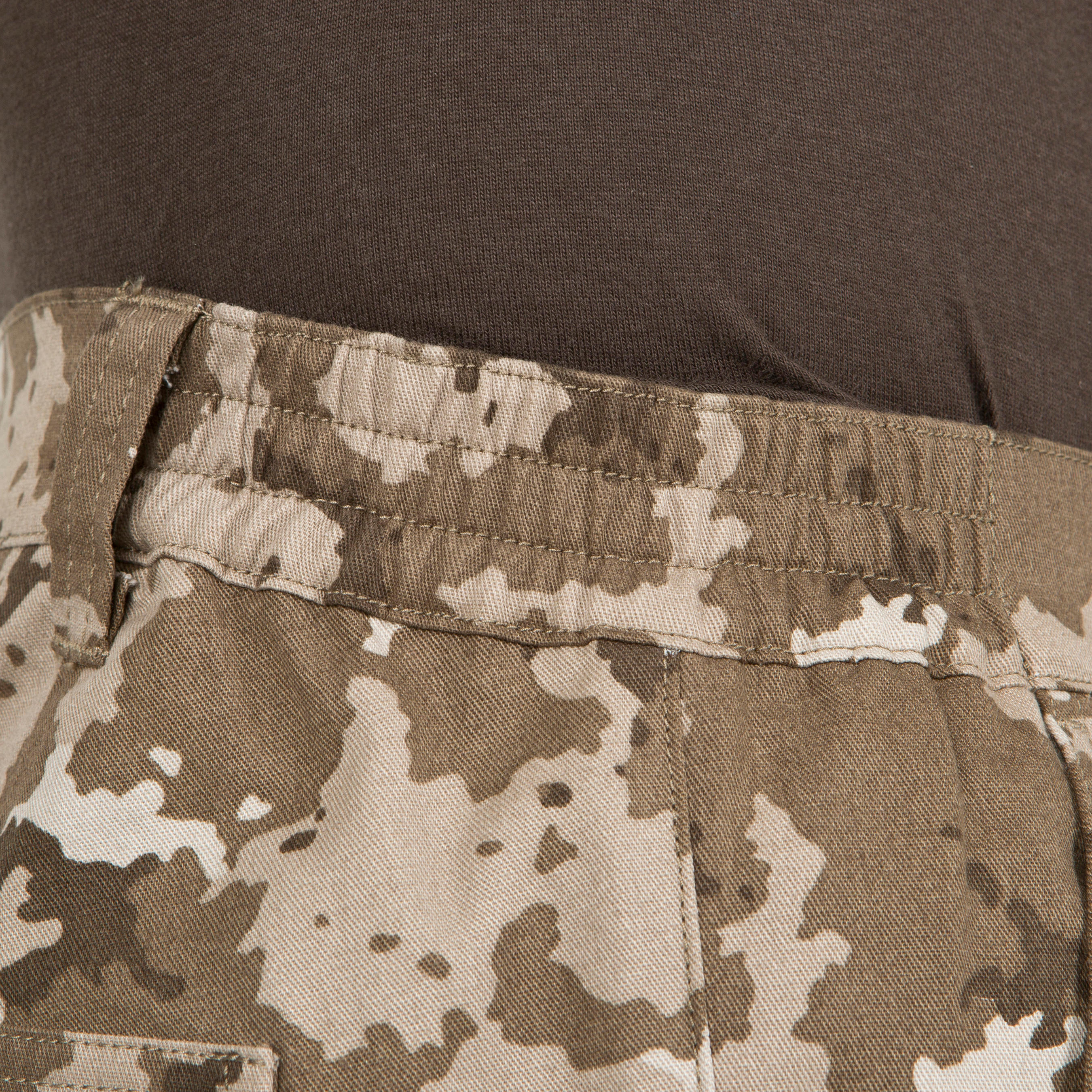 ROBUST CARGO TROUSERS STEPPE 300 CAMOUFLAGE ISLAND BEIGE 7/15