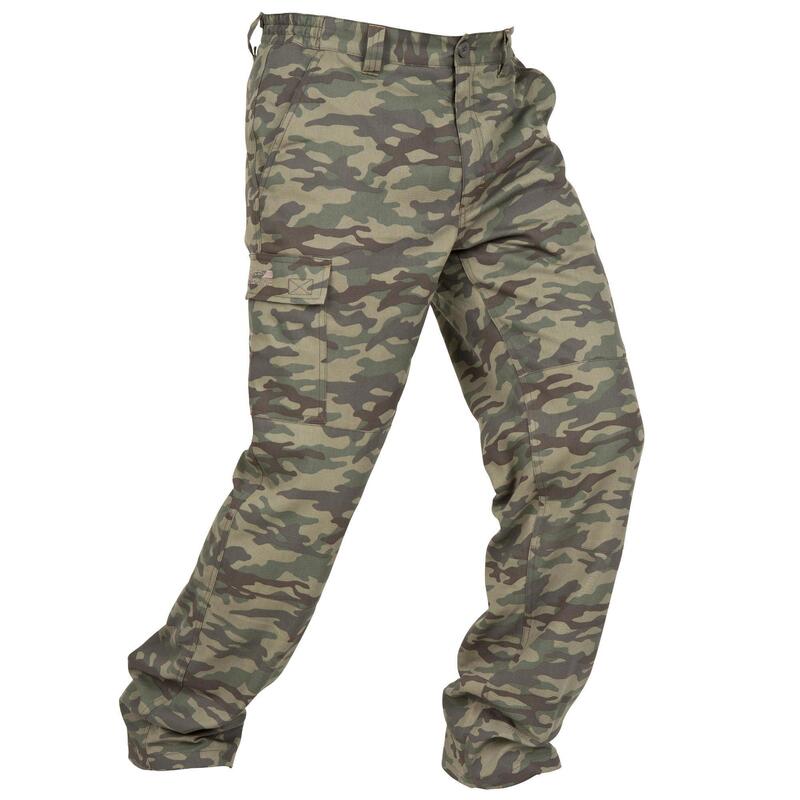 PANTALON CHASSE CHAUD CAMOUFLAGE 100