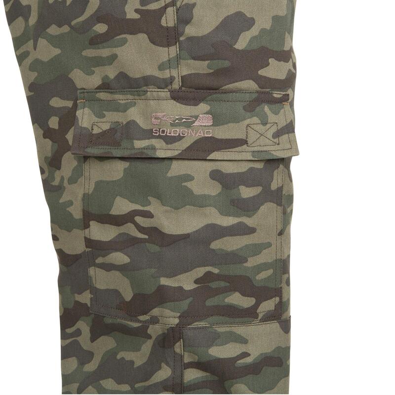 PANTALON CHASSE CHAUD CAMOUFLAGE 100