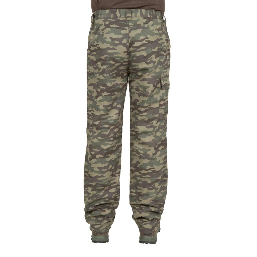 WARM HUNTING TROUSERS CAMOUFLAGE 100